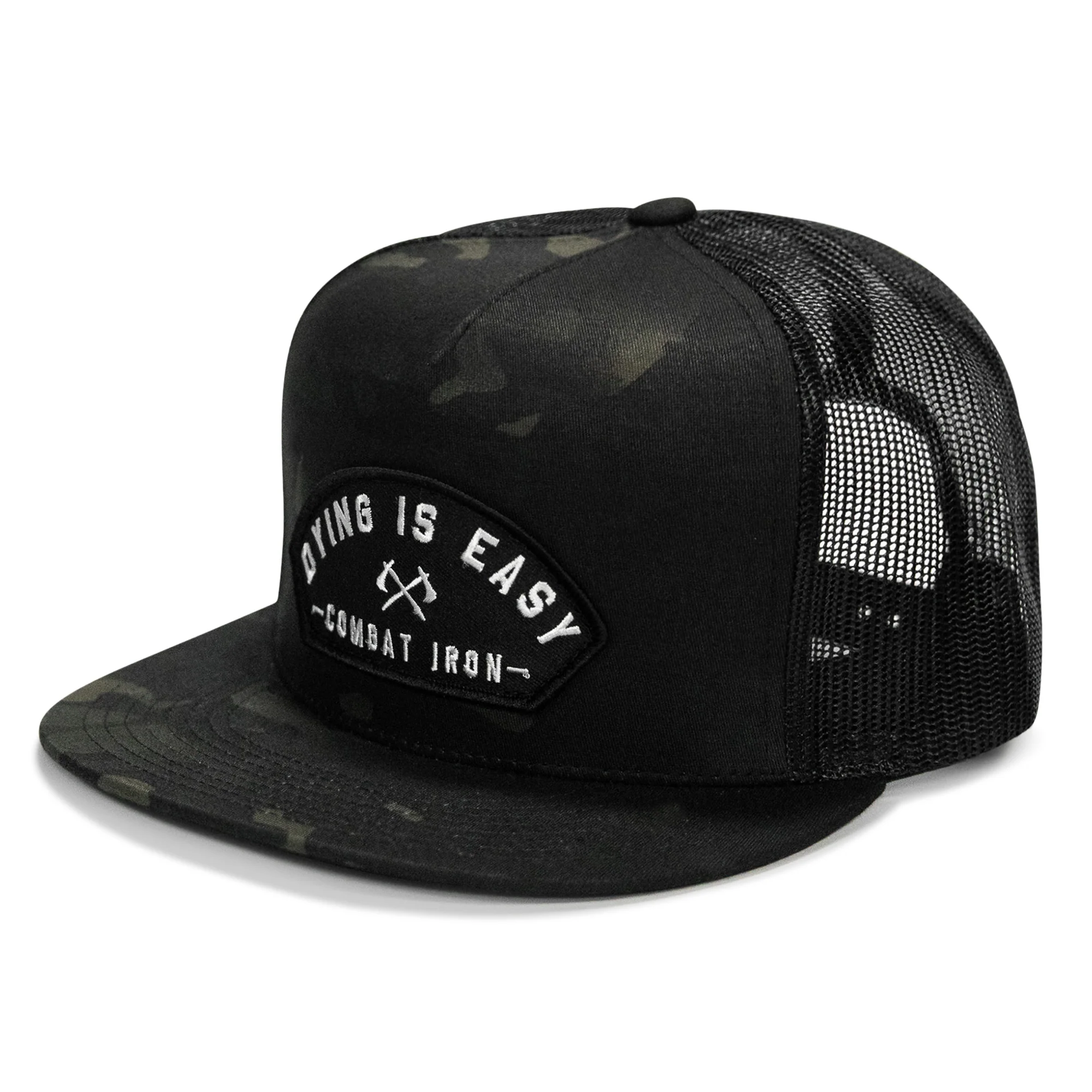 Dying Is Easy Patch Flatbill SnapBack Hat - Image 17