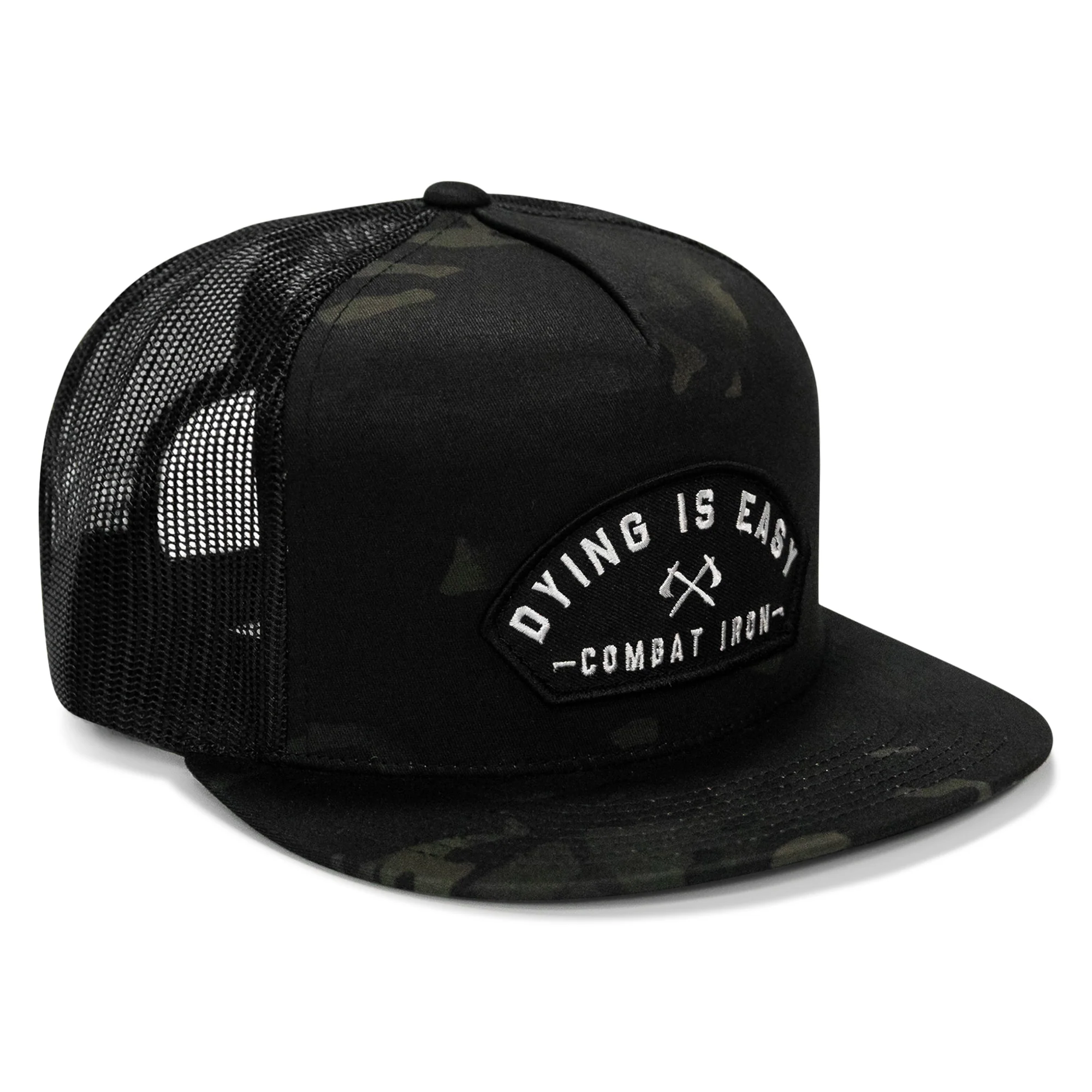 Dying Is Easy Patch Flatbill SnapBack Hat - Image 18