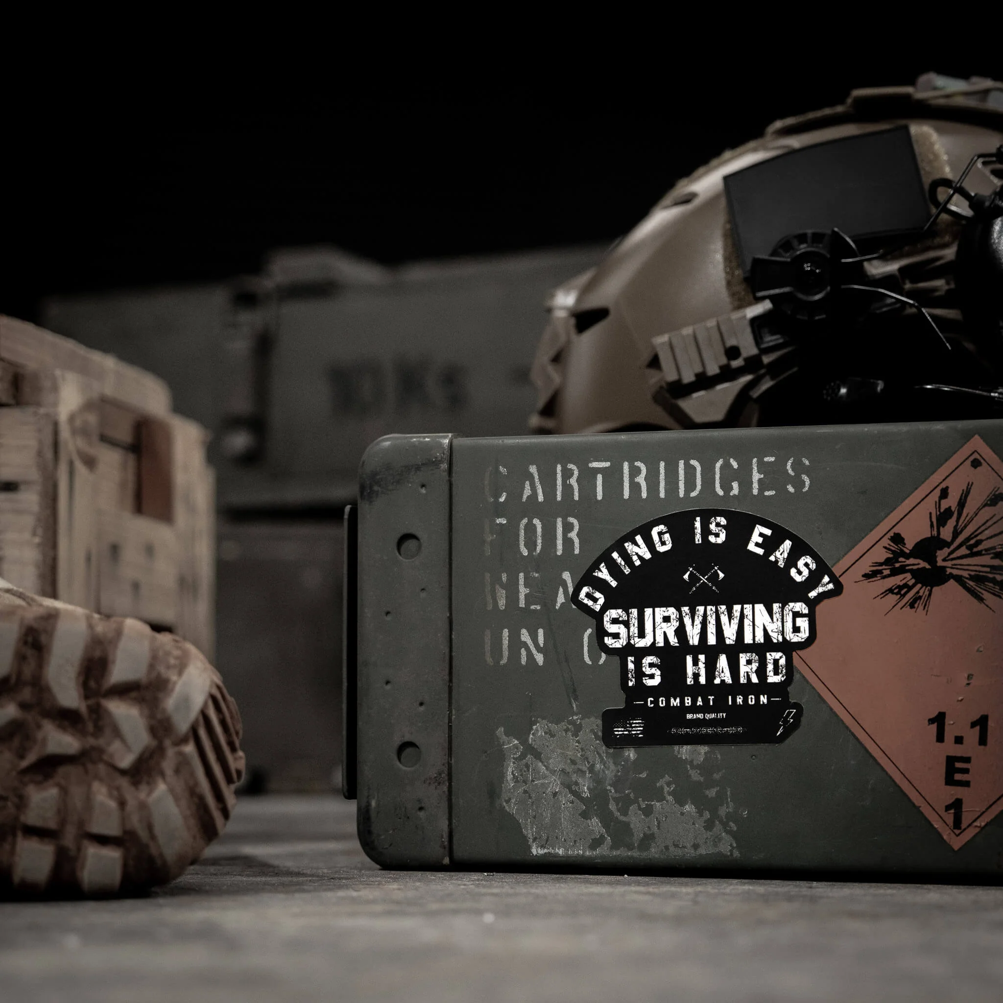 Dying Is Easy. Surviving Is Hard. Decal - Image 2