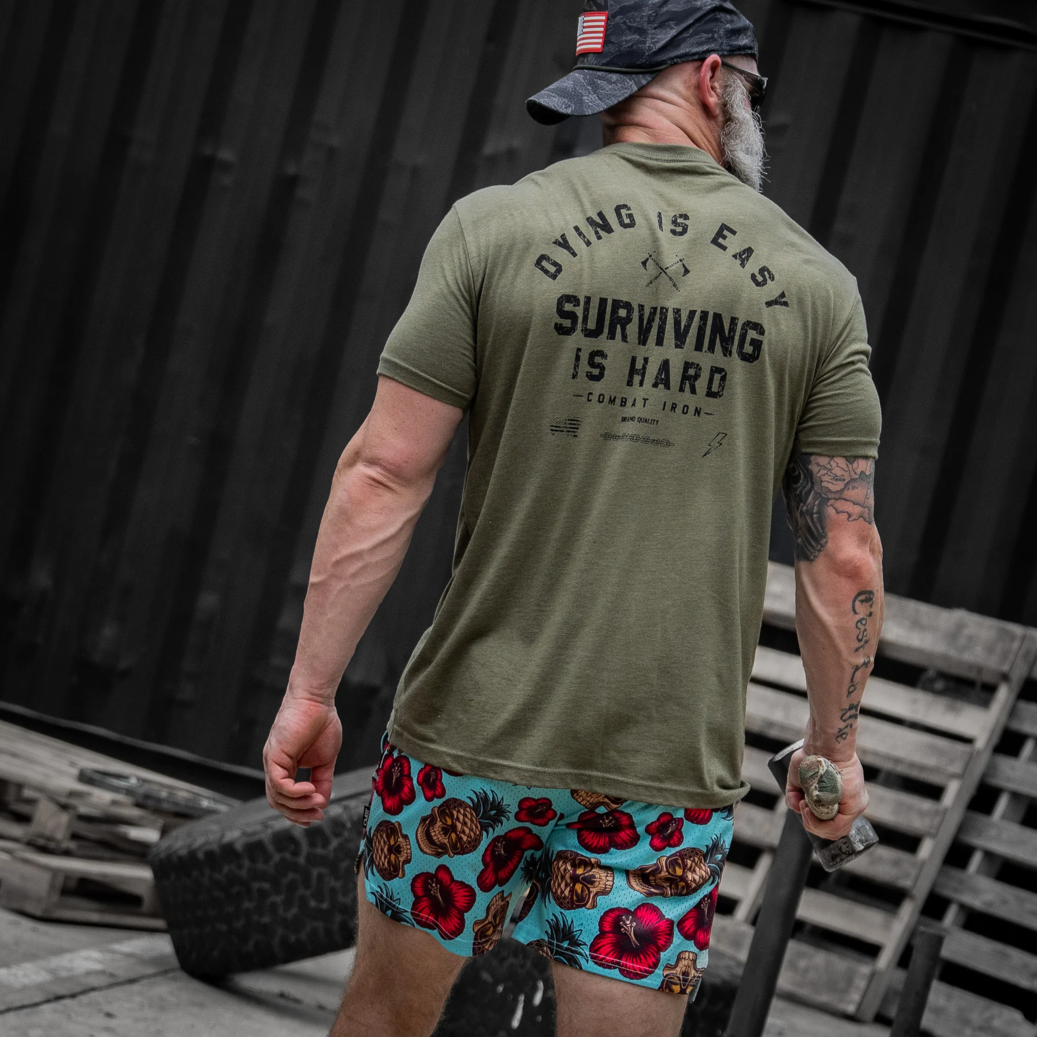 Dying is Easy. Surviving Is Hard Men's T-Shirt - Image 17