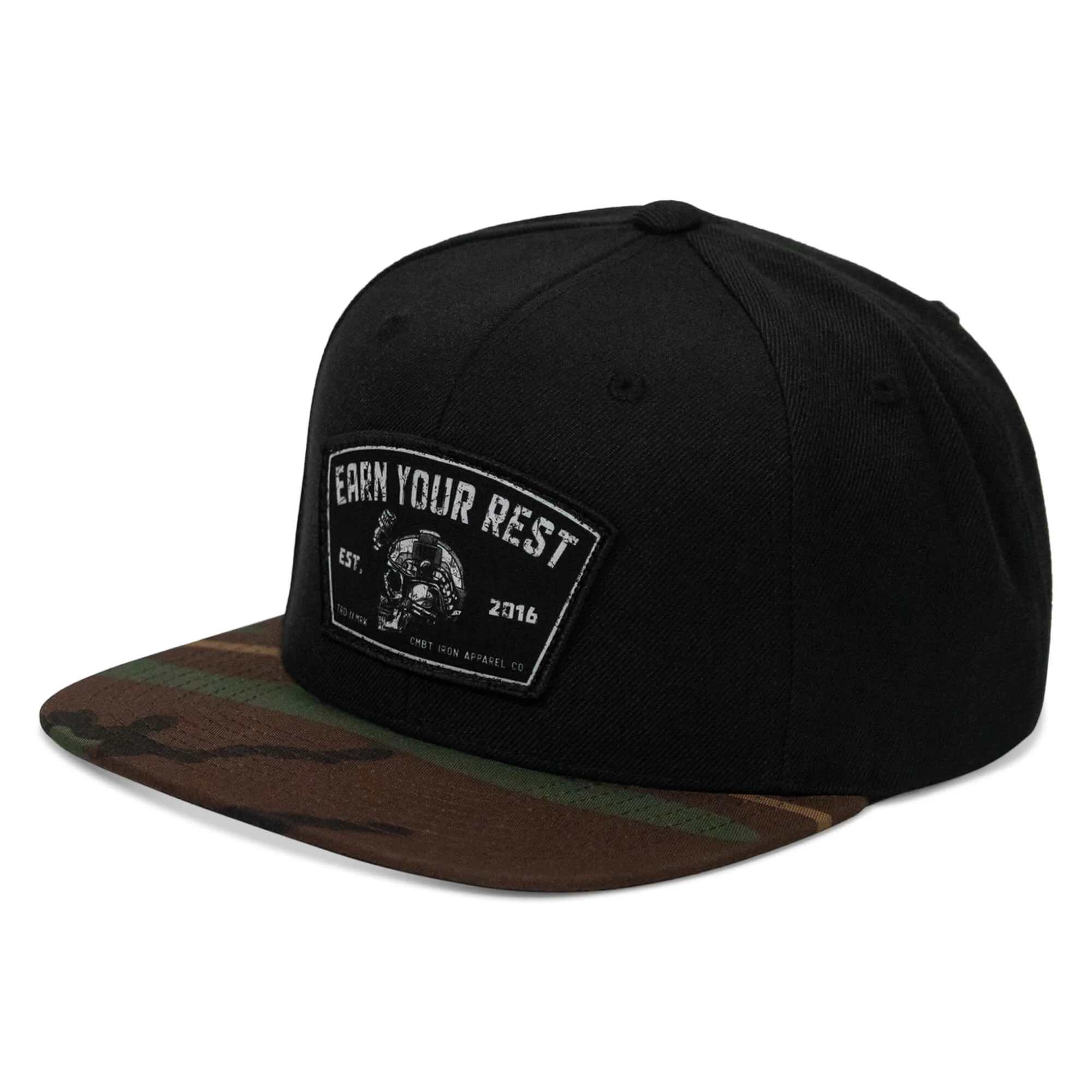 Earn Your Rest Flatbill SnapBack Hat - Image 3