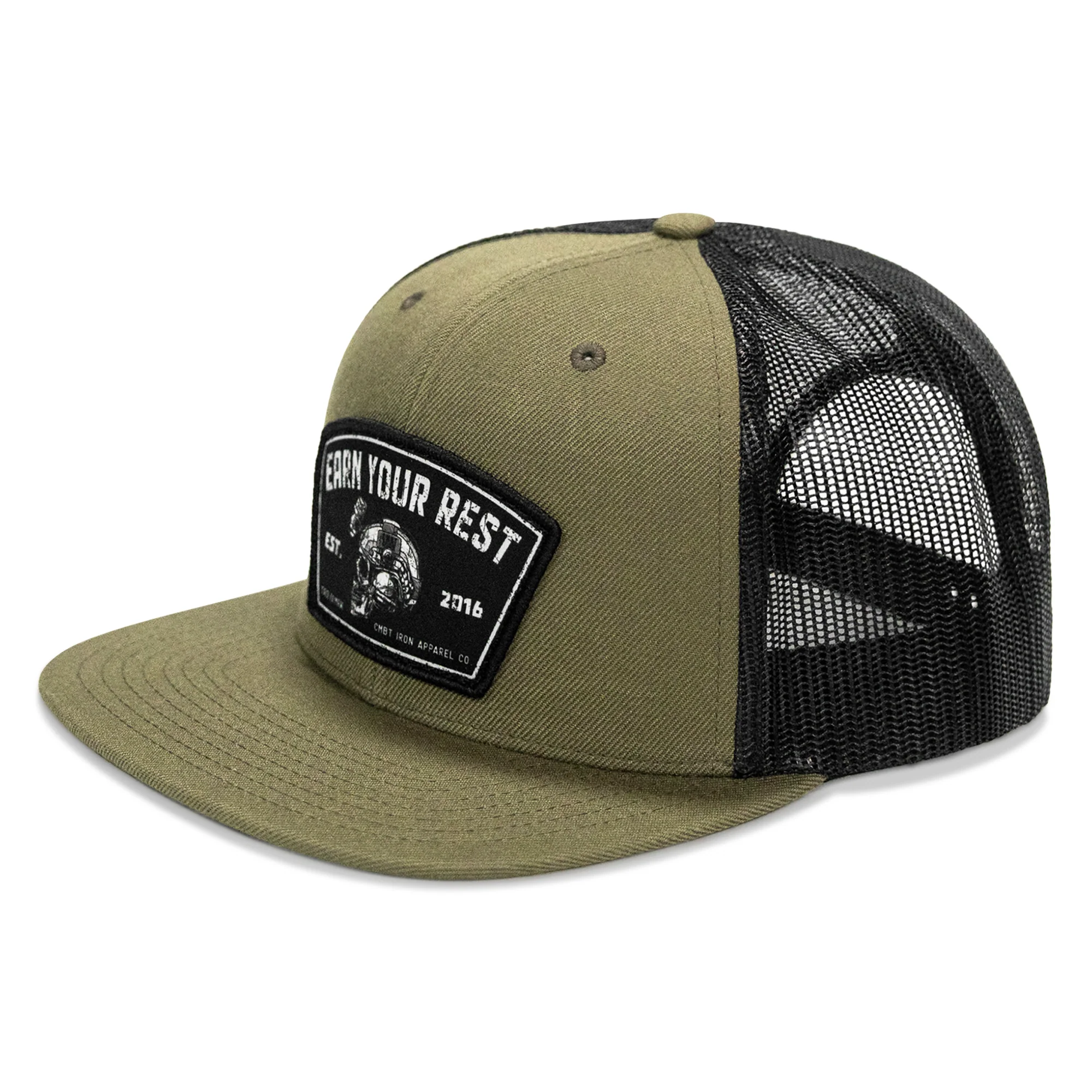 Earn Your Rest Flatbill SnapBack Hat - Image 7