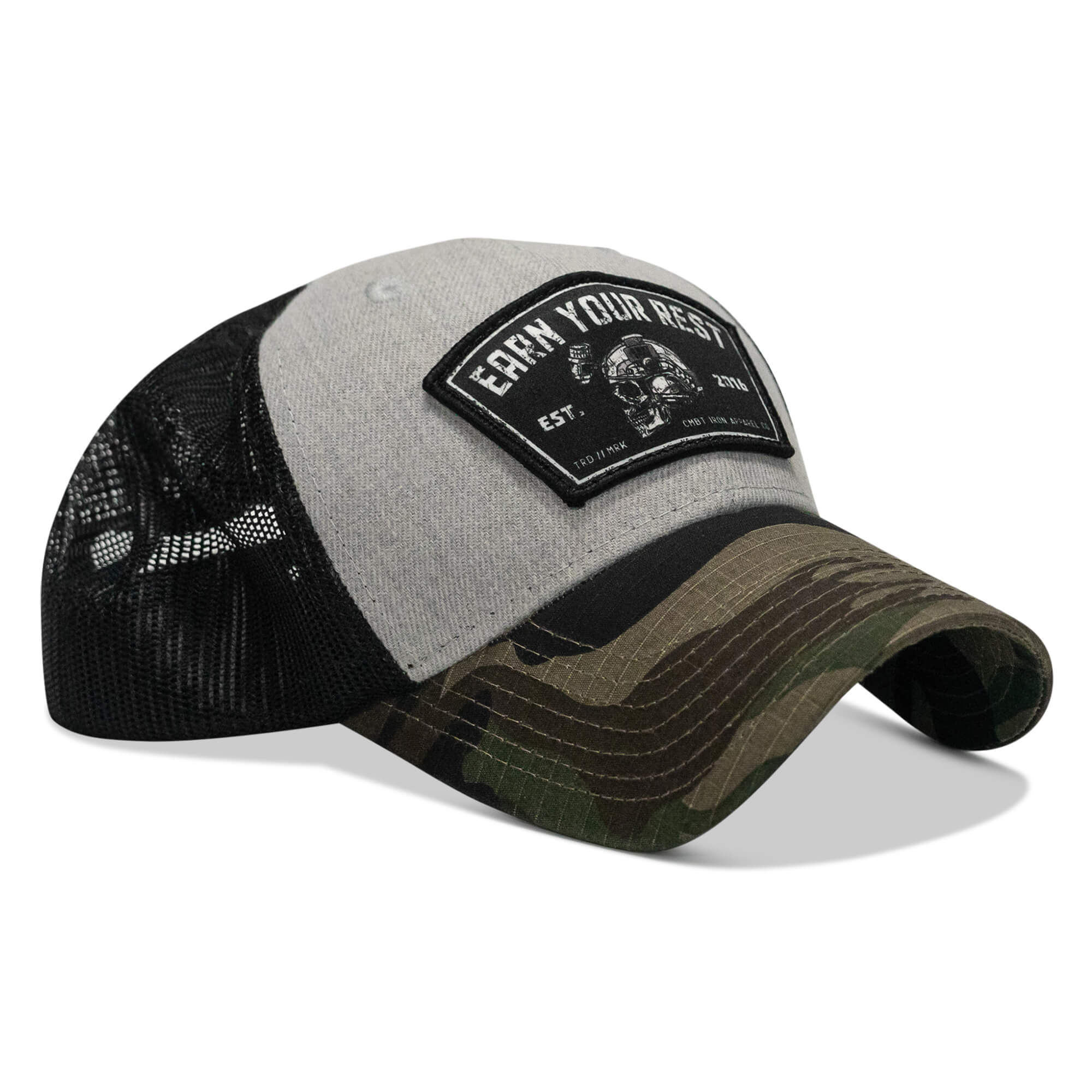 Earn Your Rest Patch Original Ripstop Snapback Hat - Image 11