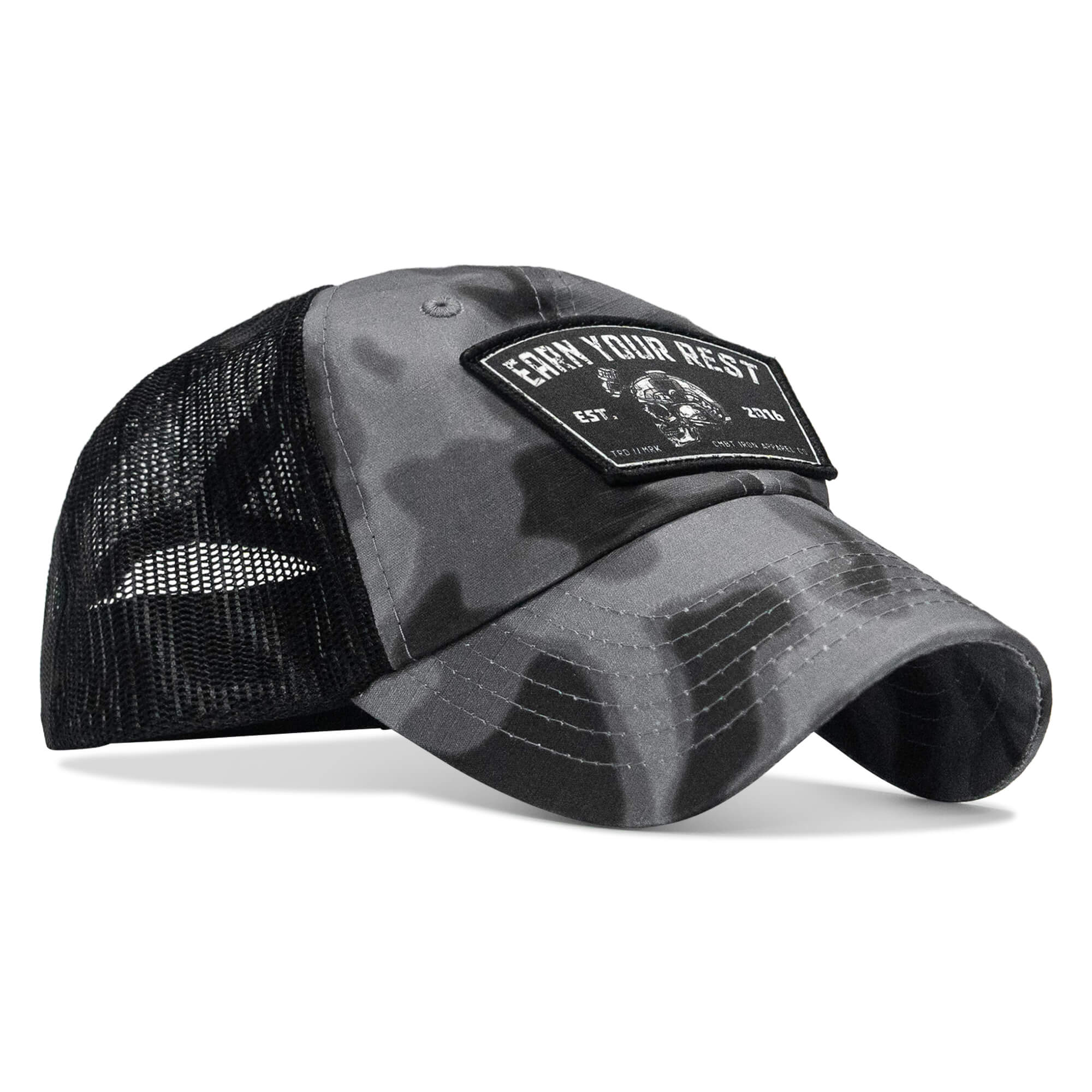 Earn Your Rest Patch Tactical Ripstop Mesh Snapback Hat - Image 15