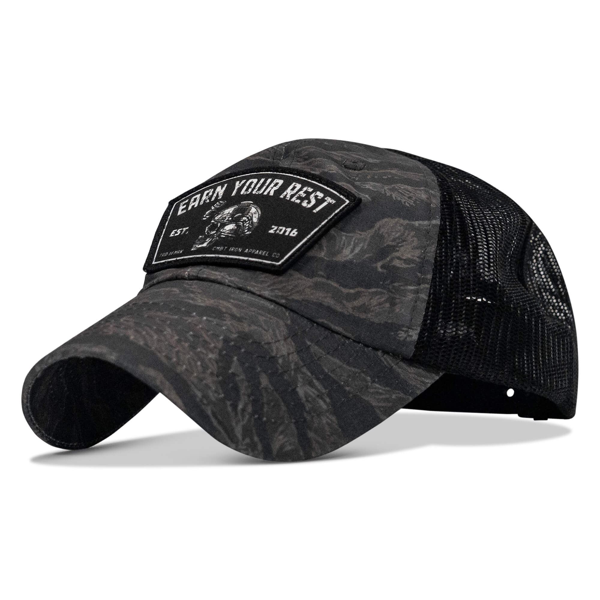 Earn Your Rest Patch Tactical Ripstop Mesh Snapback Hat - Image 3