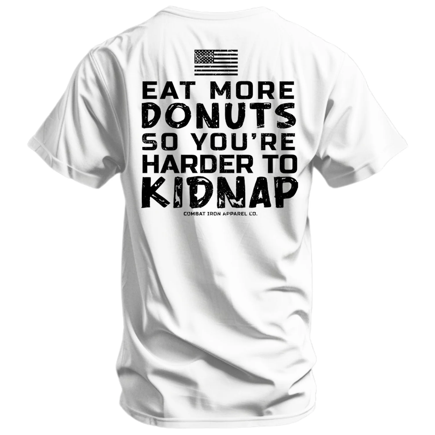 Eat More Donuts So You're Harder To Kidnap Men's T-Shirt - Image 3