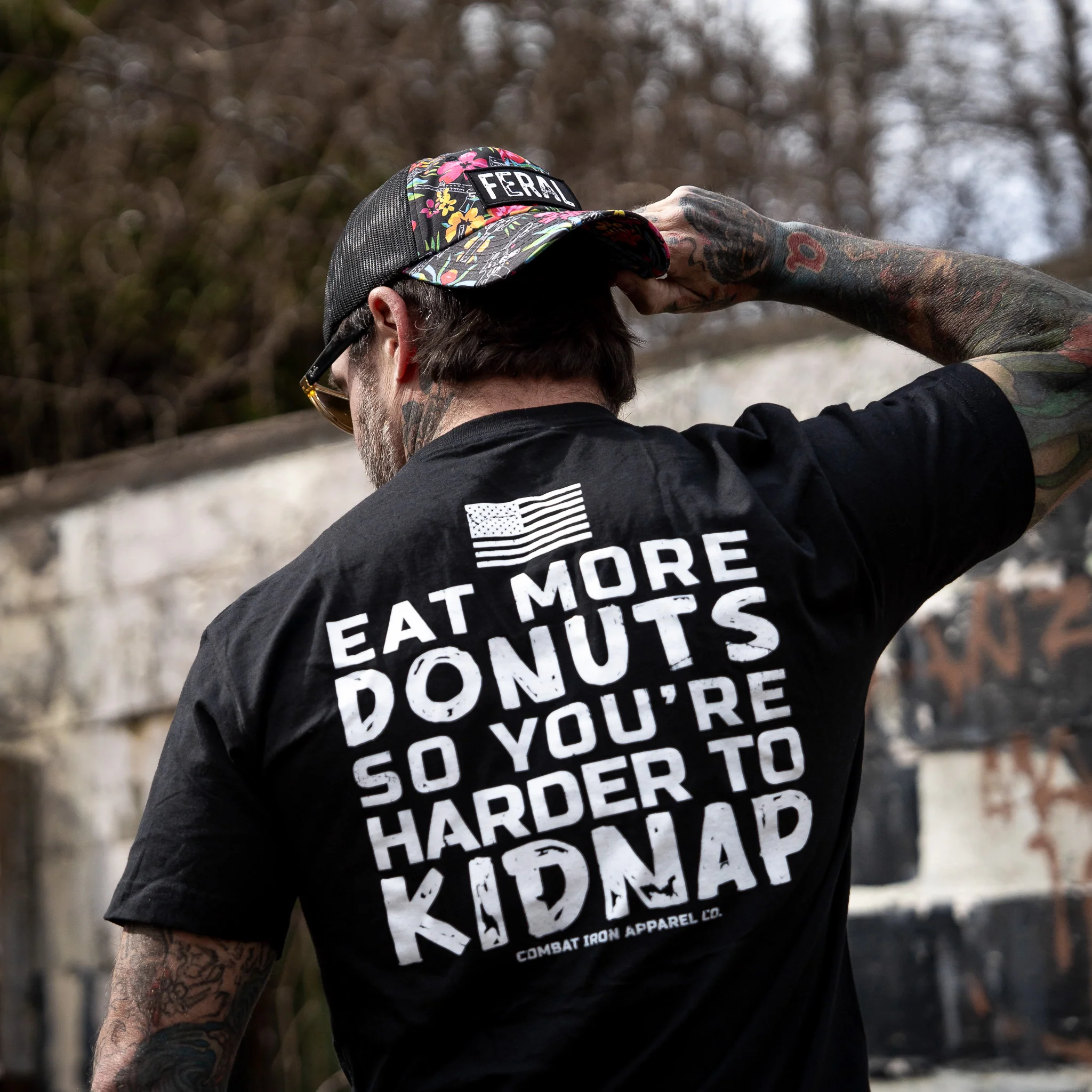 Eat More Donuts So You're Harder To Kidnap Men's T-Shirt - Image 7