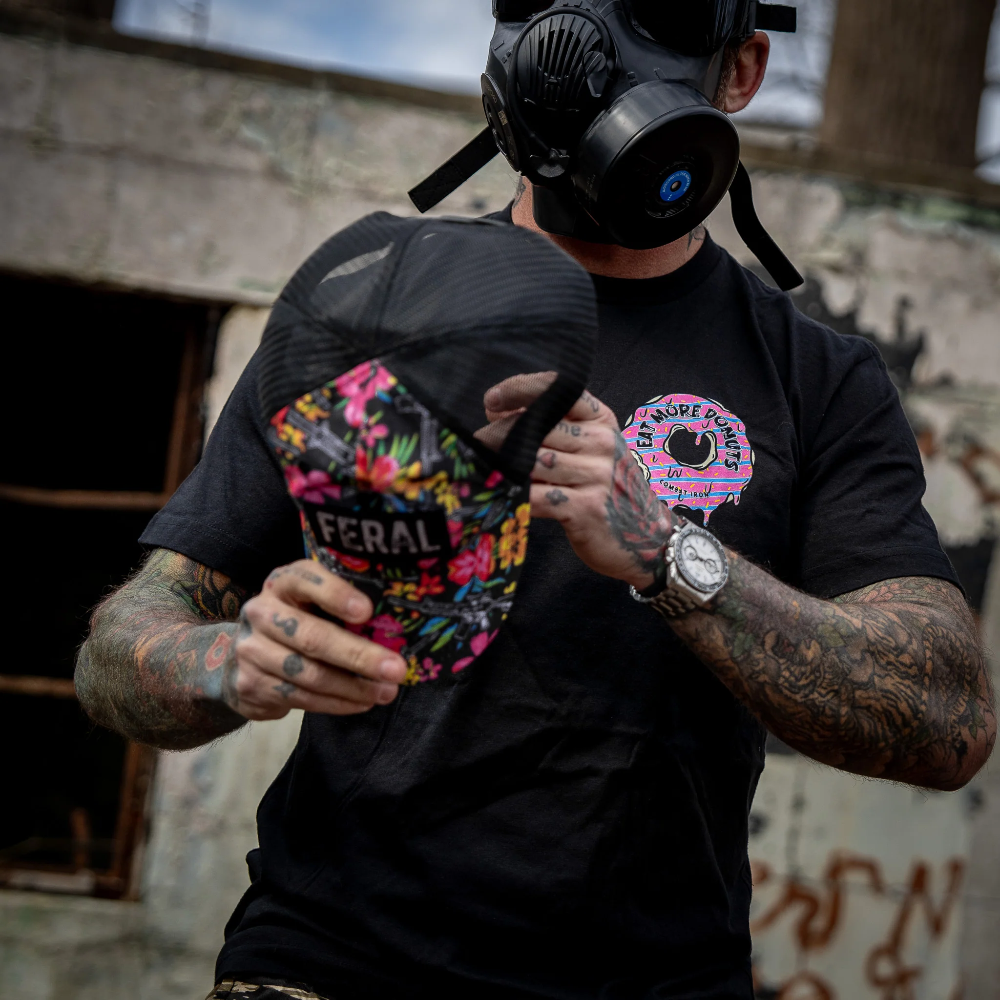 Eat More Donuts So You're Harder To Kidnap Men's T-Shirt - Image 9