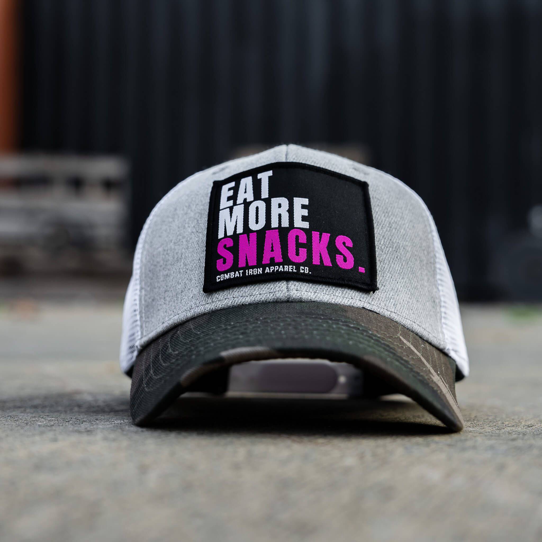Eat More Snacks Patch Snapback Hat - Image 7