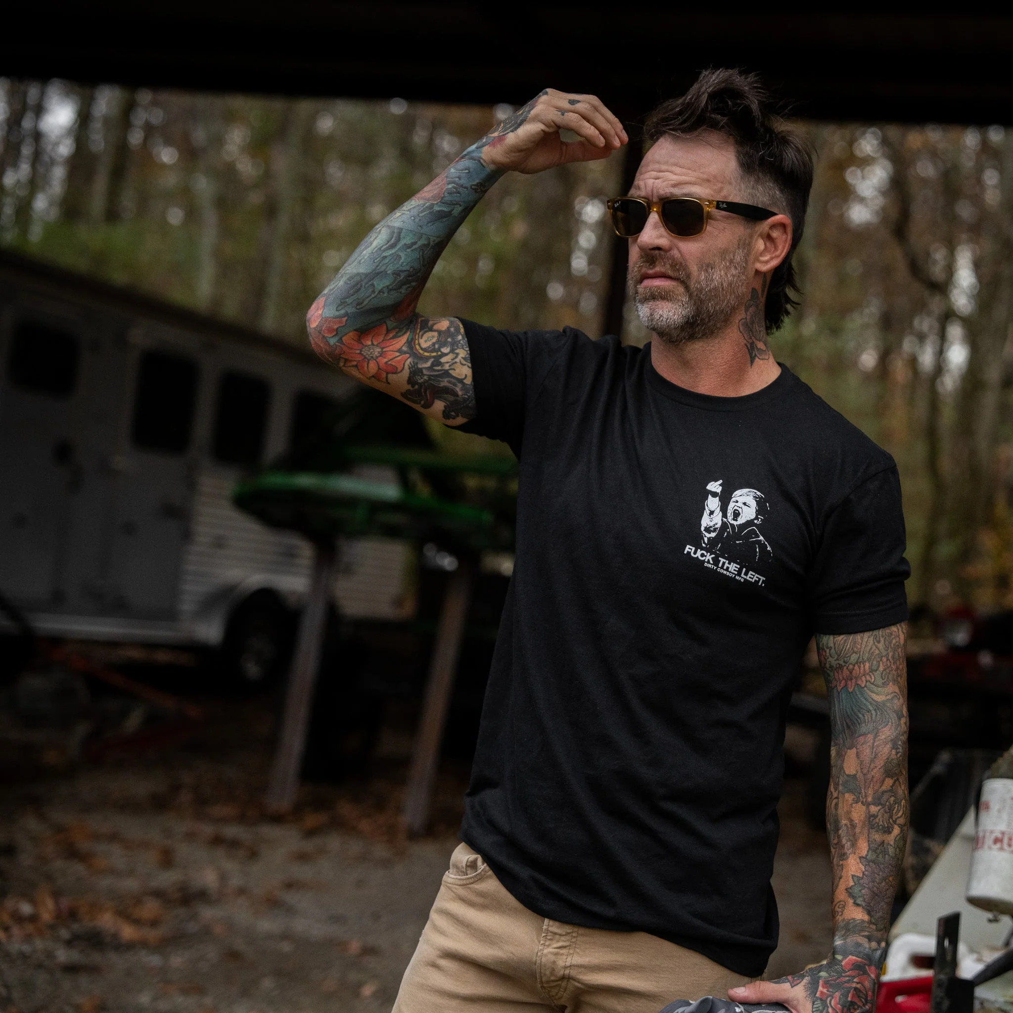 F*ck The Left Men's T-Shirt - Image 15