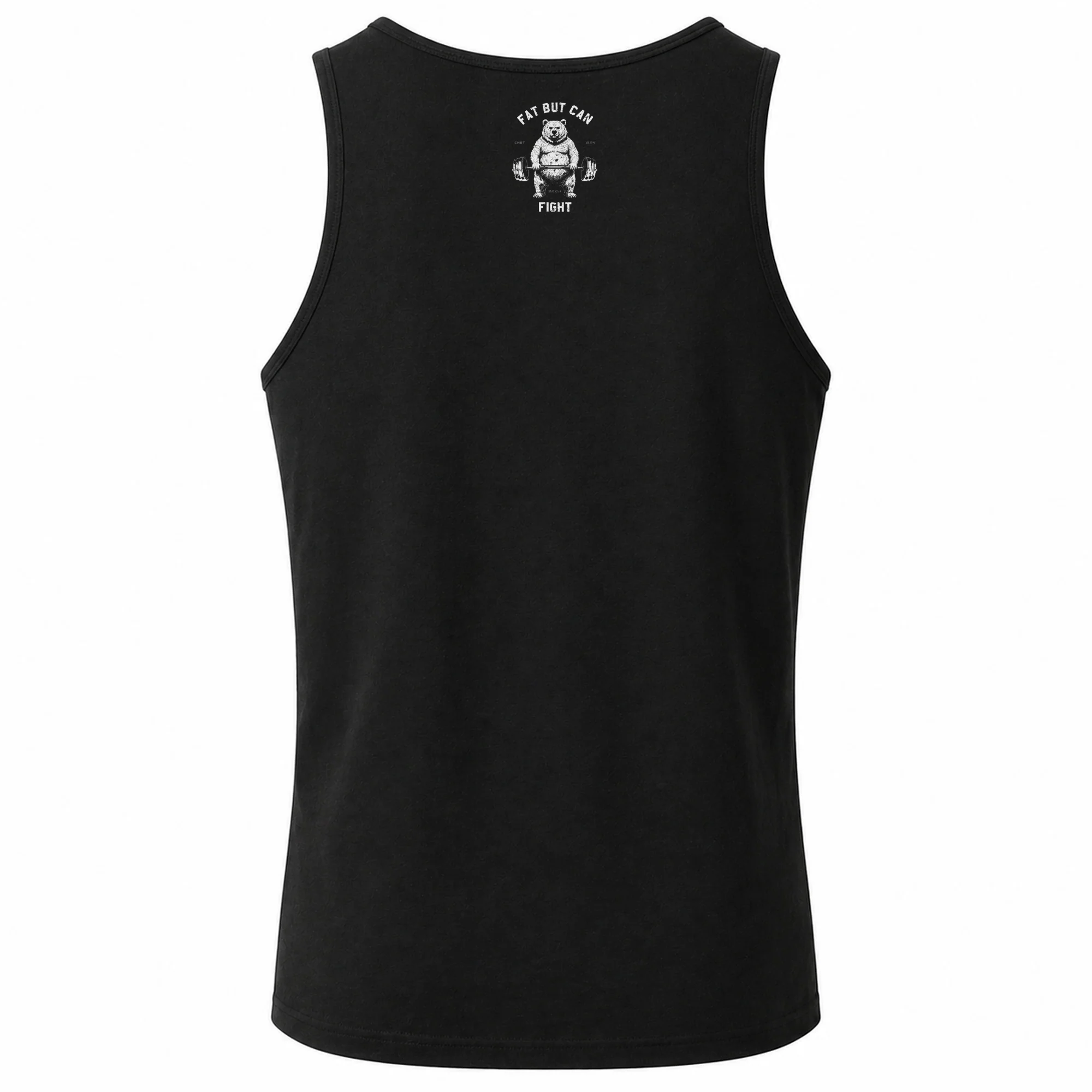 Fat But Can Fight Bear Men's Tank Top - Image 2