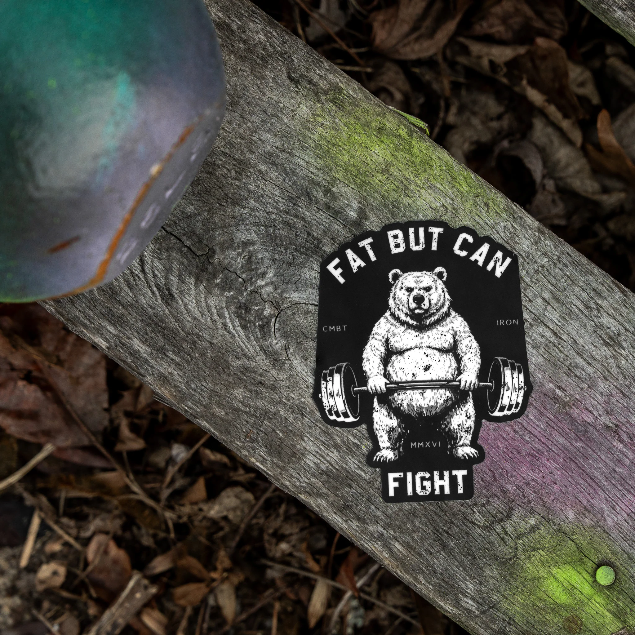 Fat But Can Fight Decal - Image 4