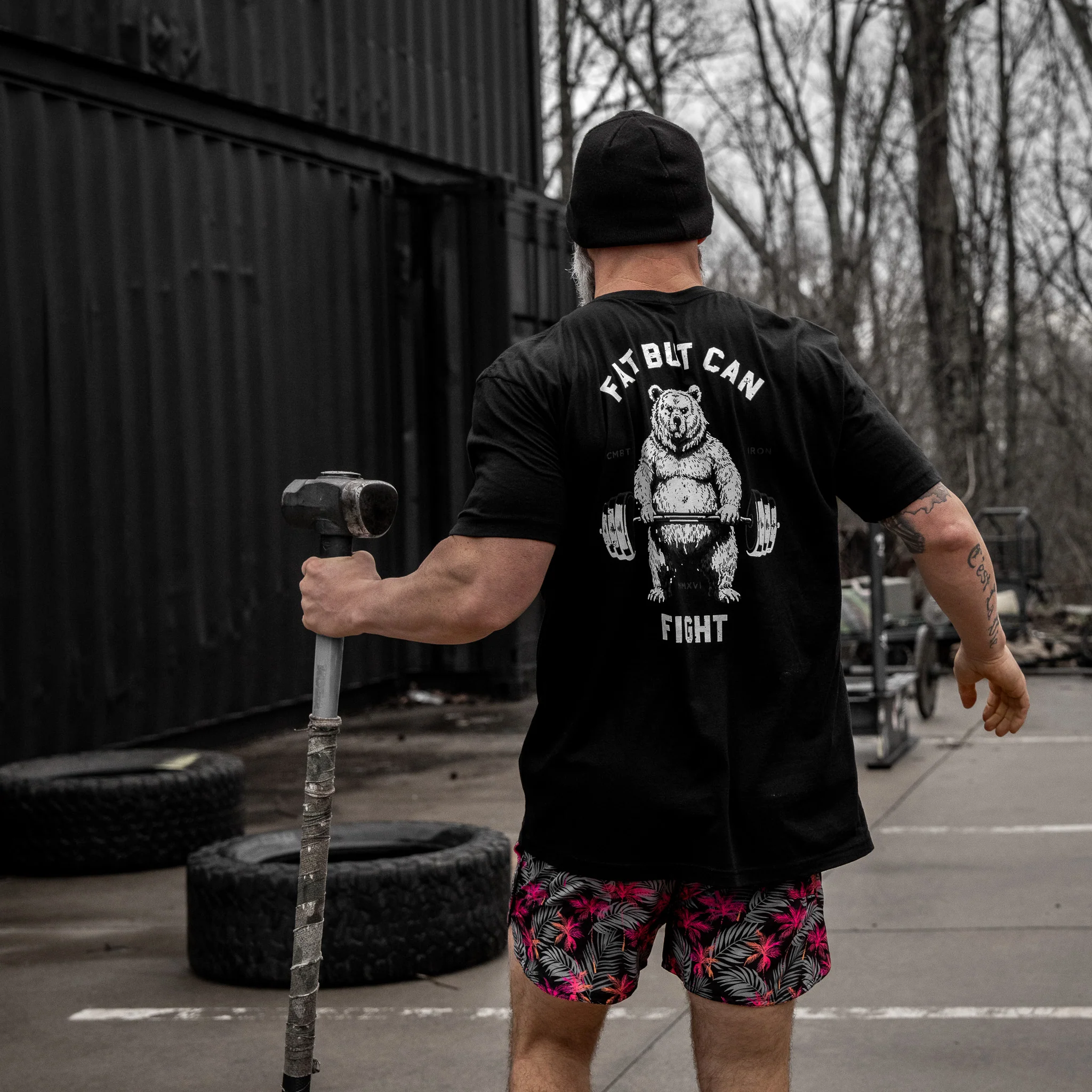 Fat But Can Fight Men's T-Shirt - Image 3