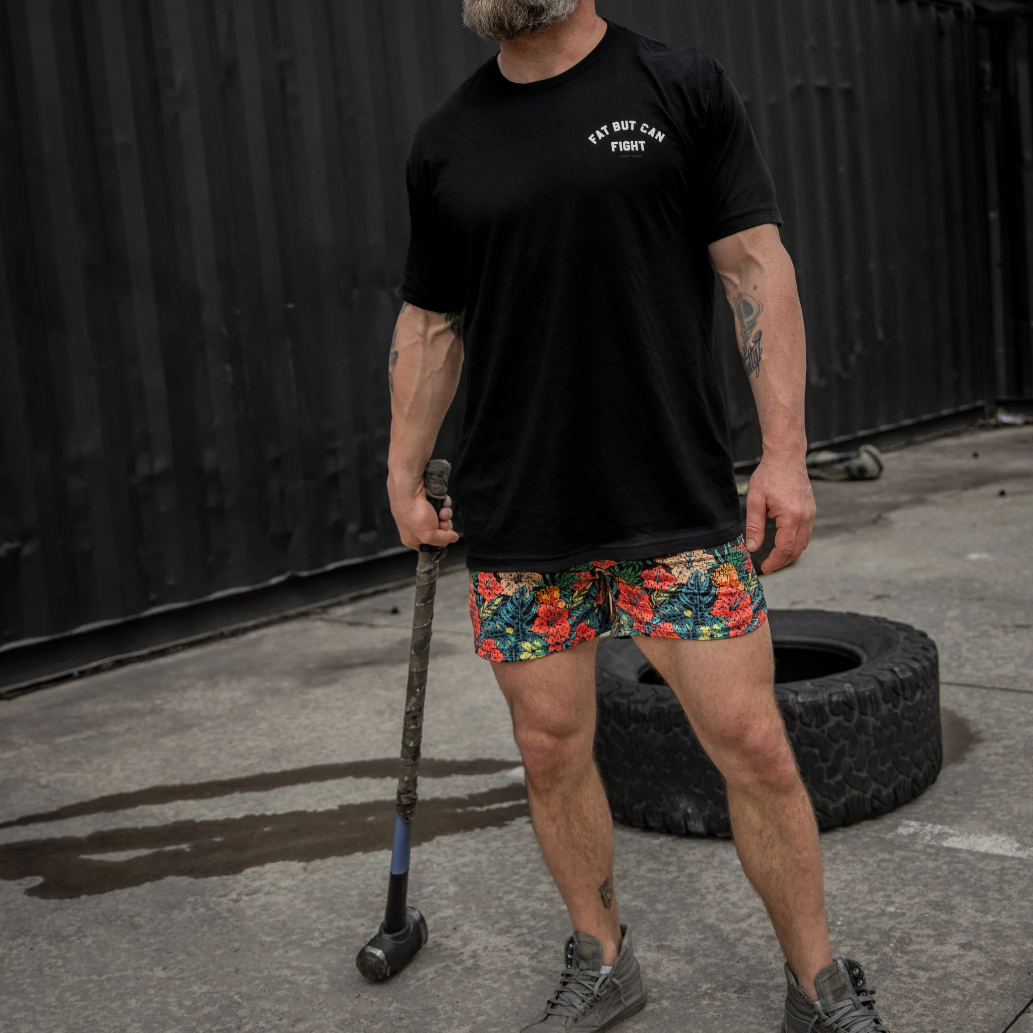 Fat But Can Fight Men's T-Shirt - Image 8