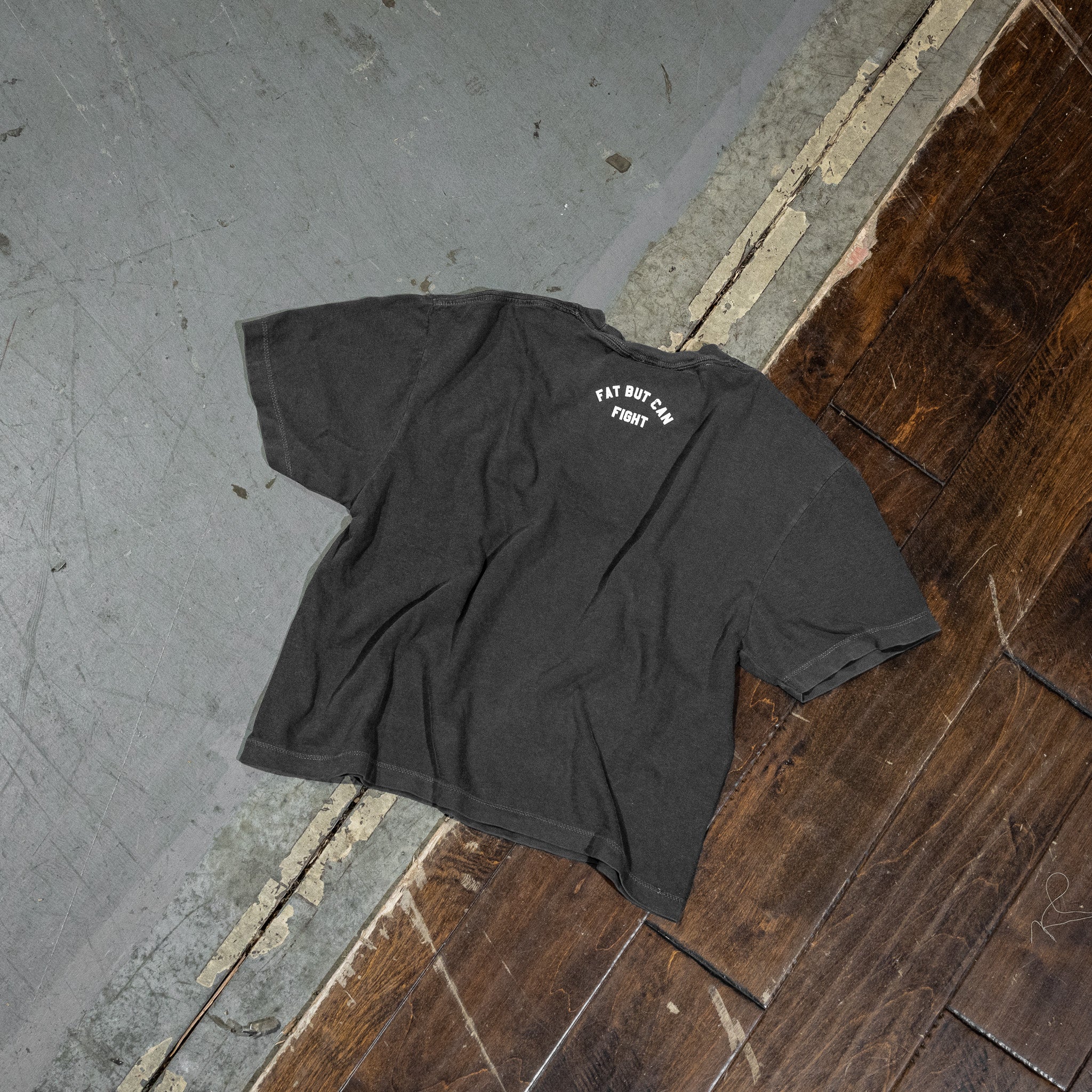 Fat But Can Fight Women's Heavyweight Crop Tee - Image 25