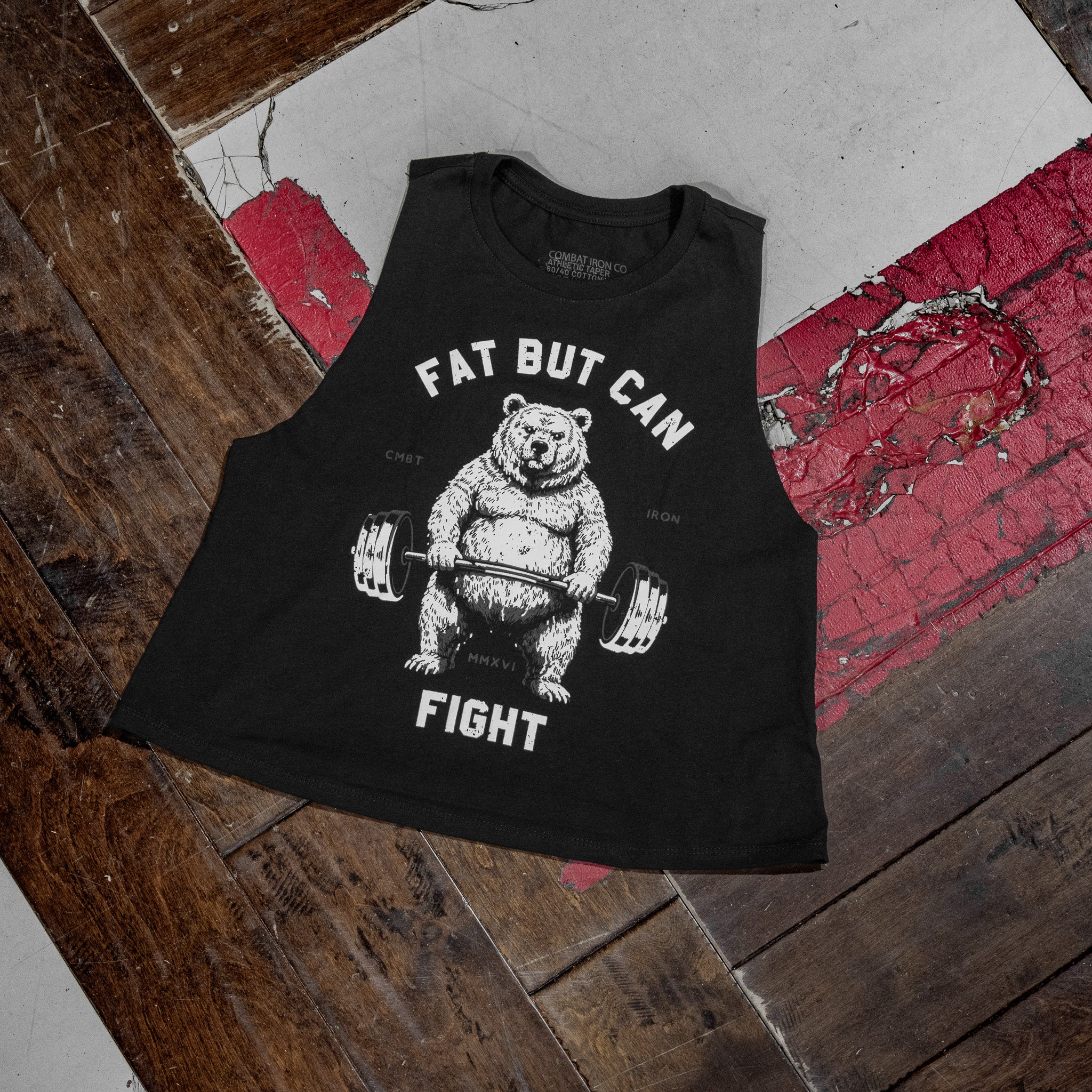 Fat But Can Fight Women's Tank Crop Top - Image 10