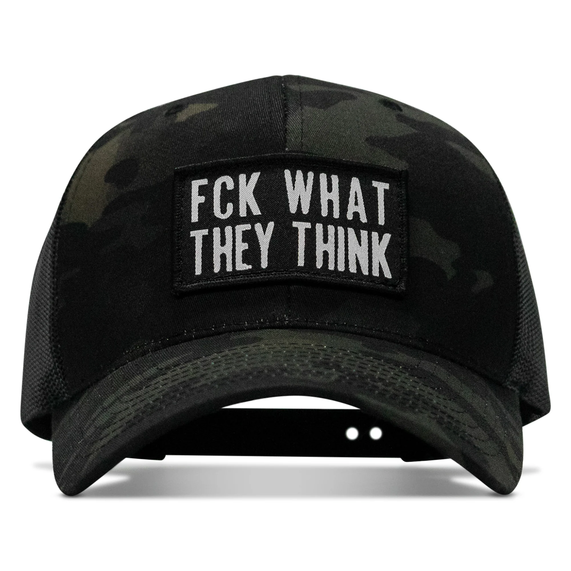 FCK What They Think Patch Snapback Hat - Image 11