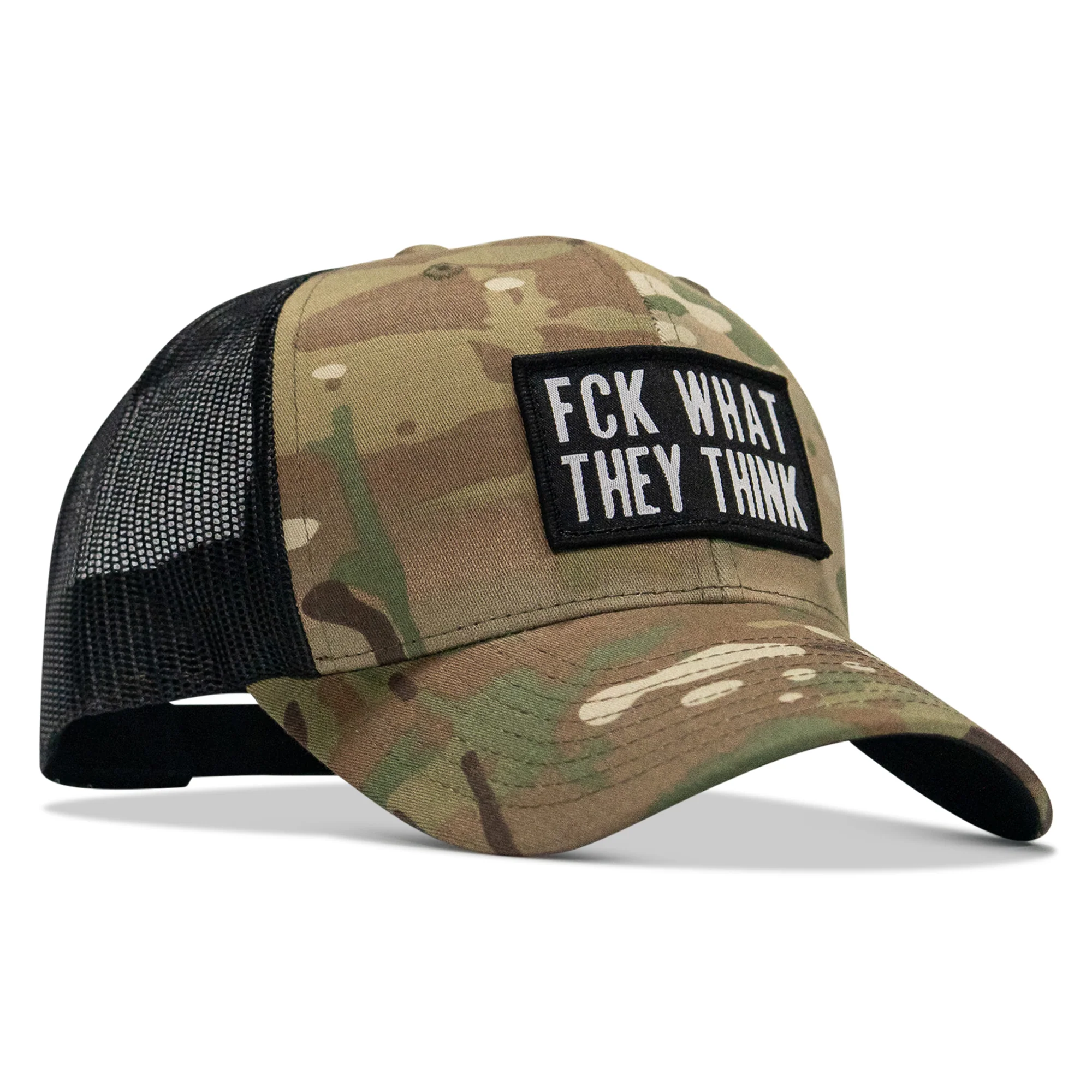 FCK What They Think Patch Snapback Hat - Image 3