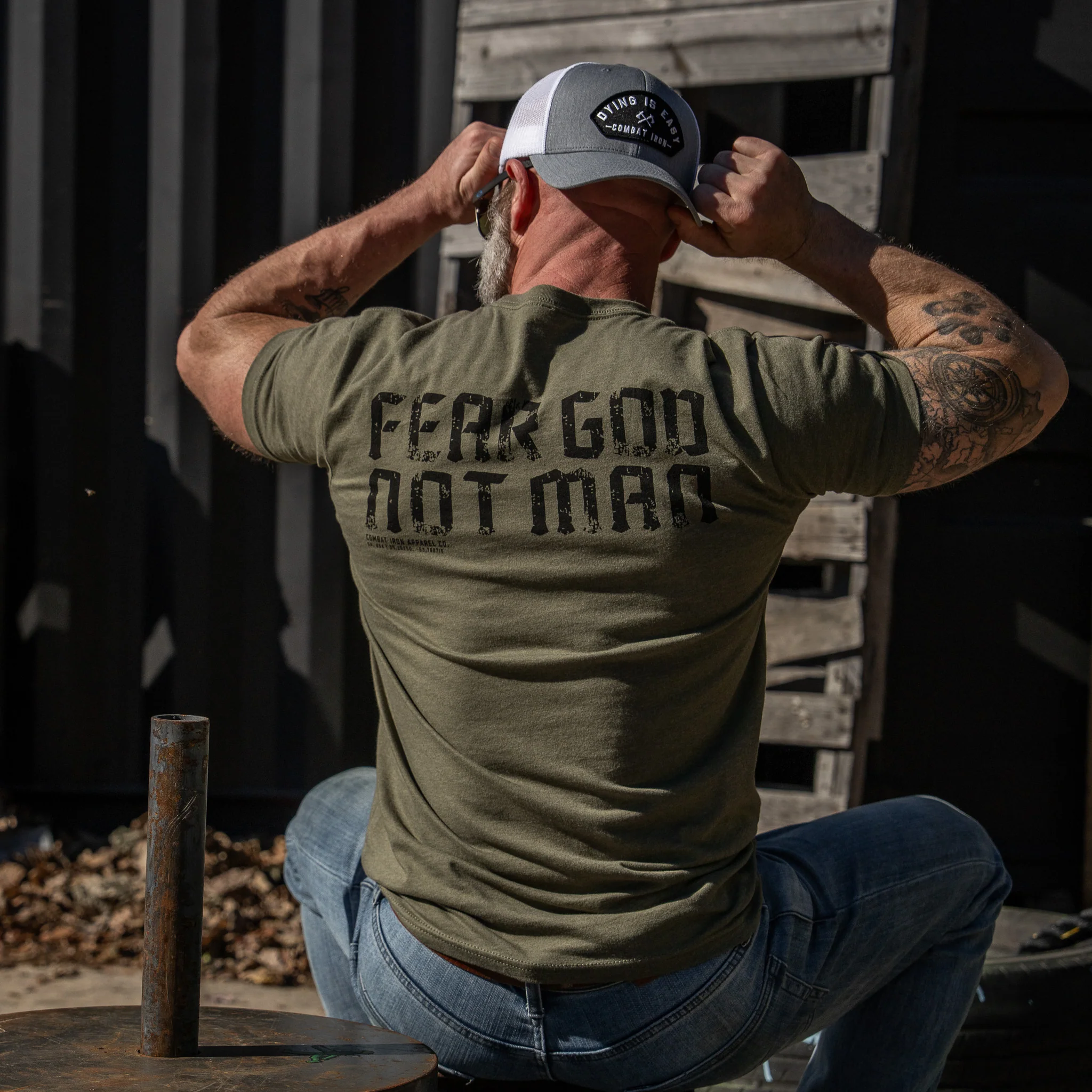 Fear God Not Man Men's T-Shirt - Image 11