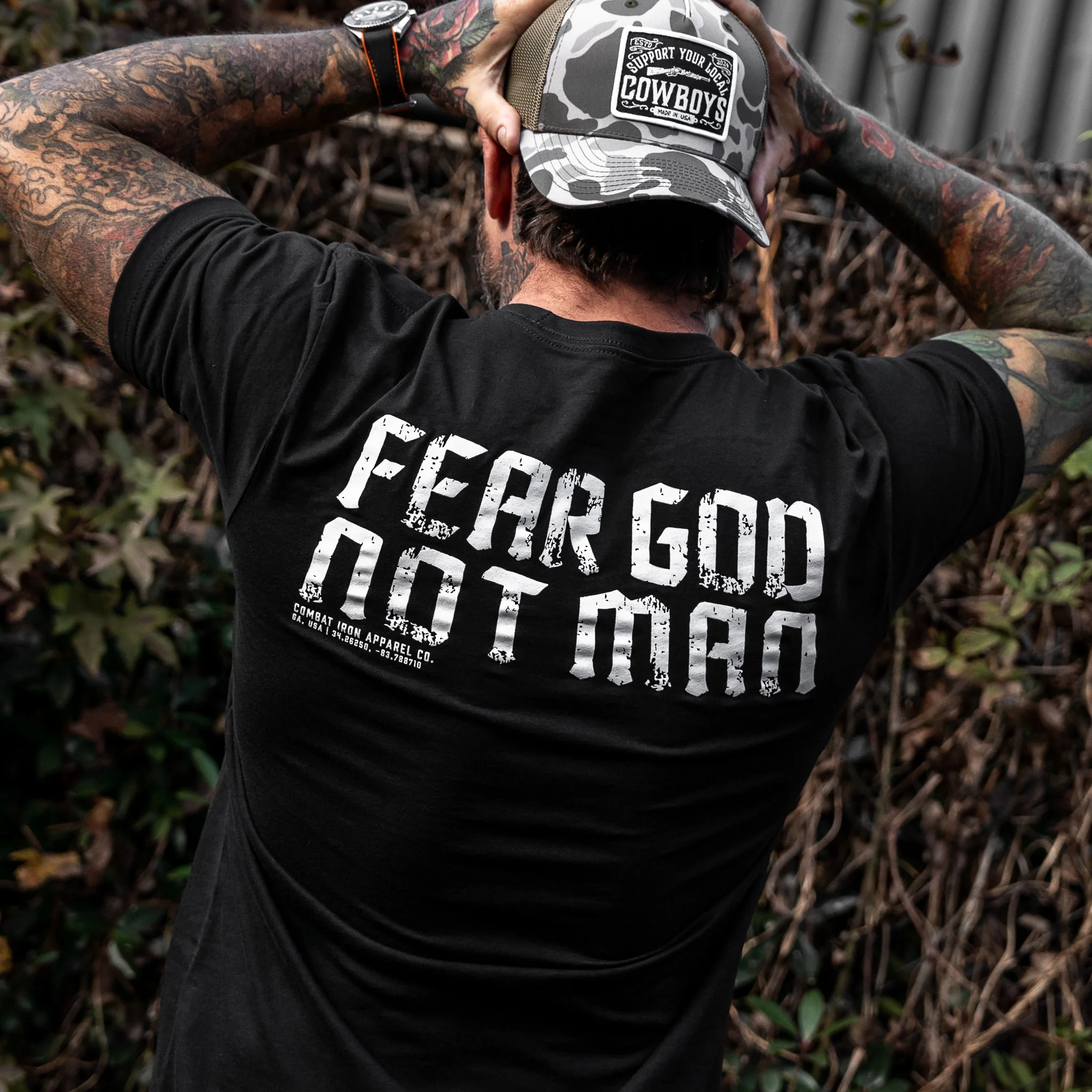 Fear God Not Man Men's T-Shirt - Image 3