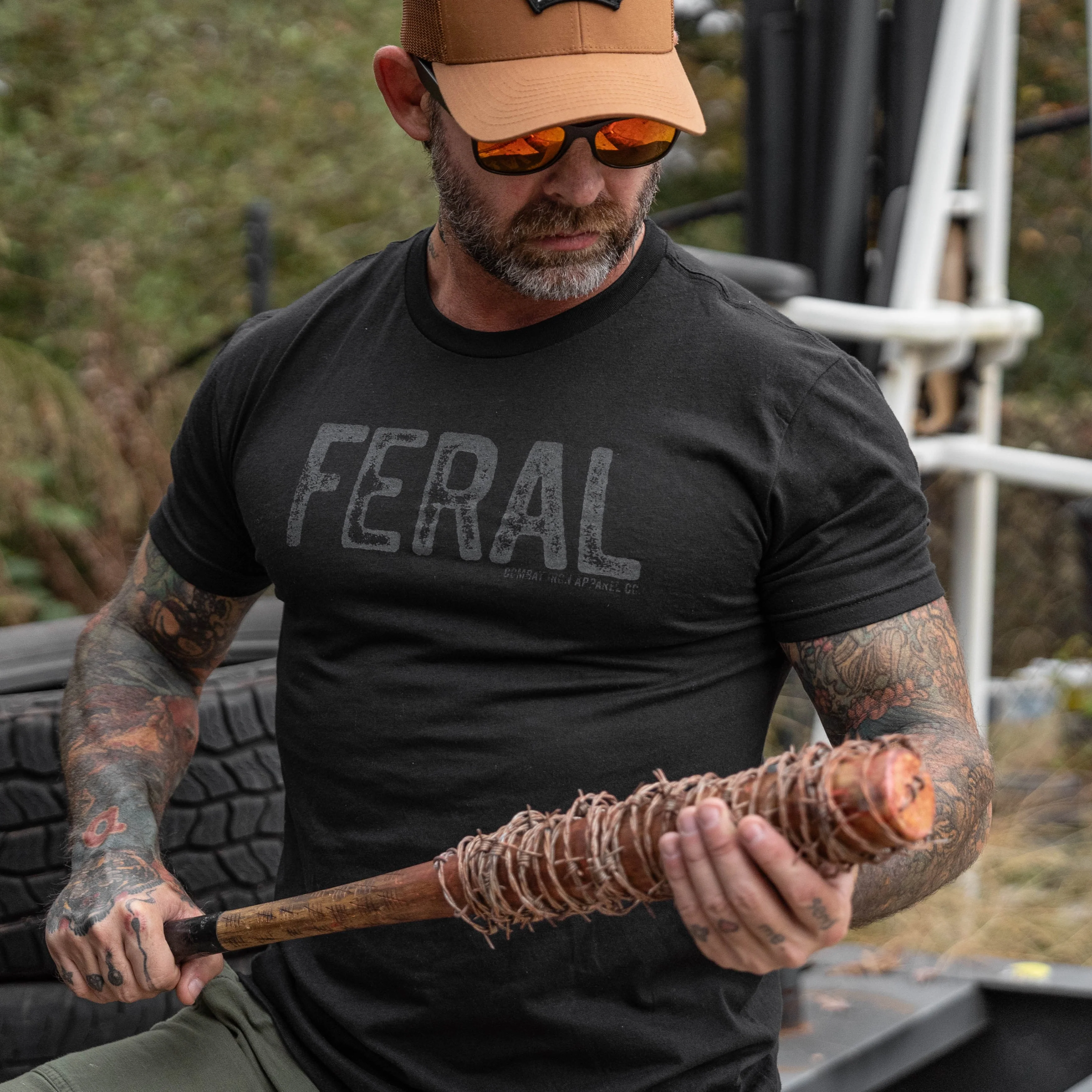Feral Distressed Men's T-Shirt - Image 12
