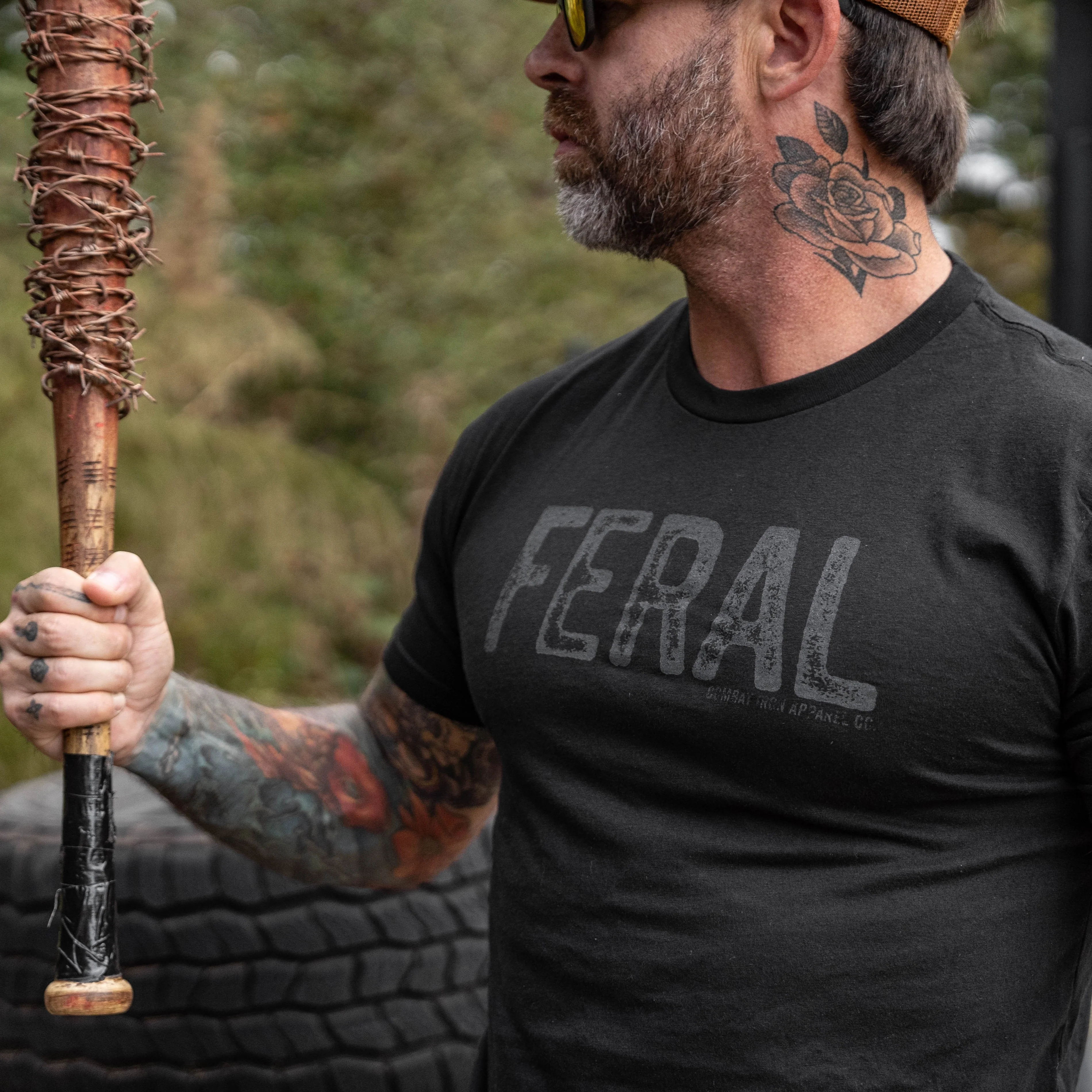 Feral Distressed Men's T-Shirt - Image 13
