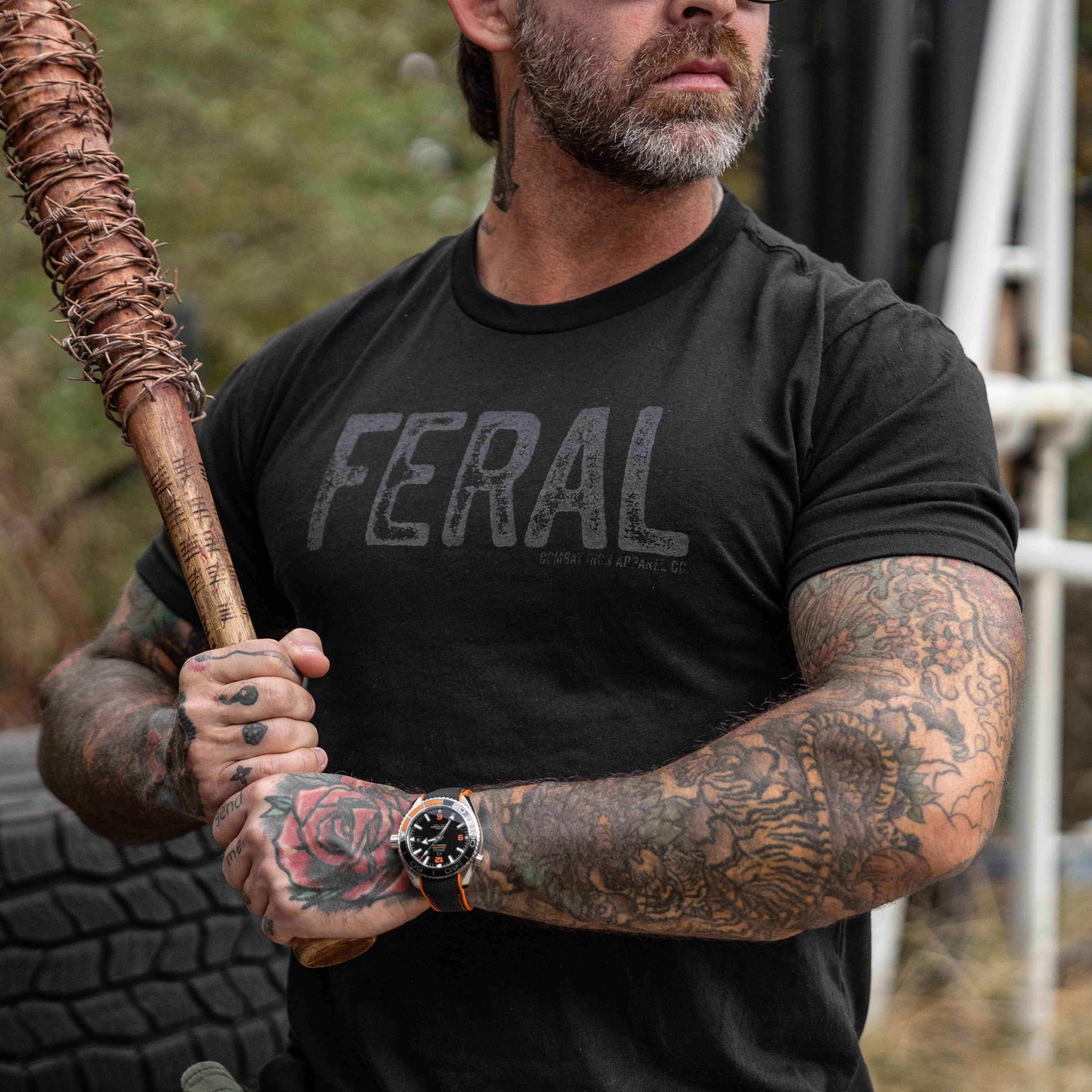 Feral Distressed Men's T-Shirt - Image 15