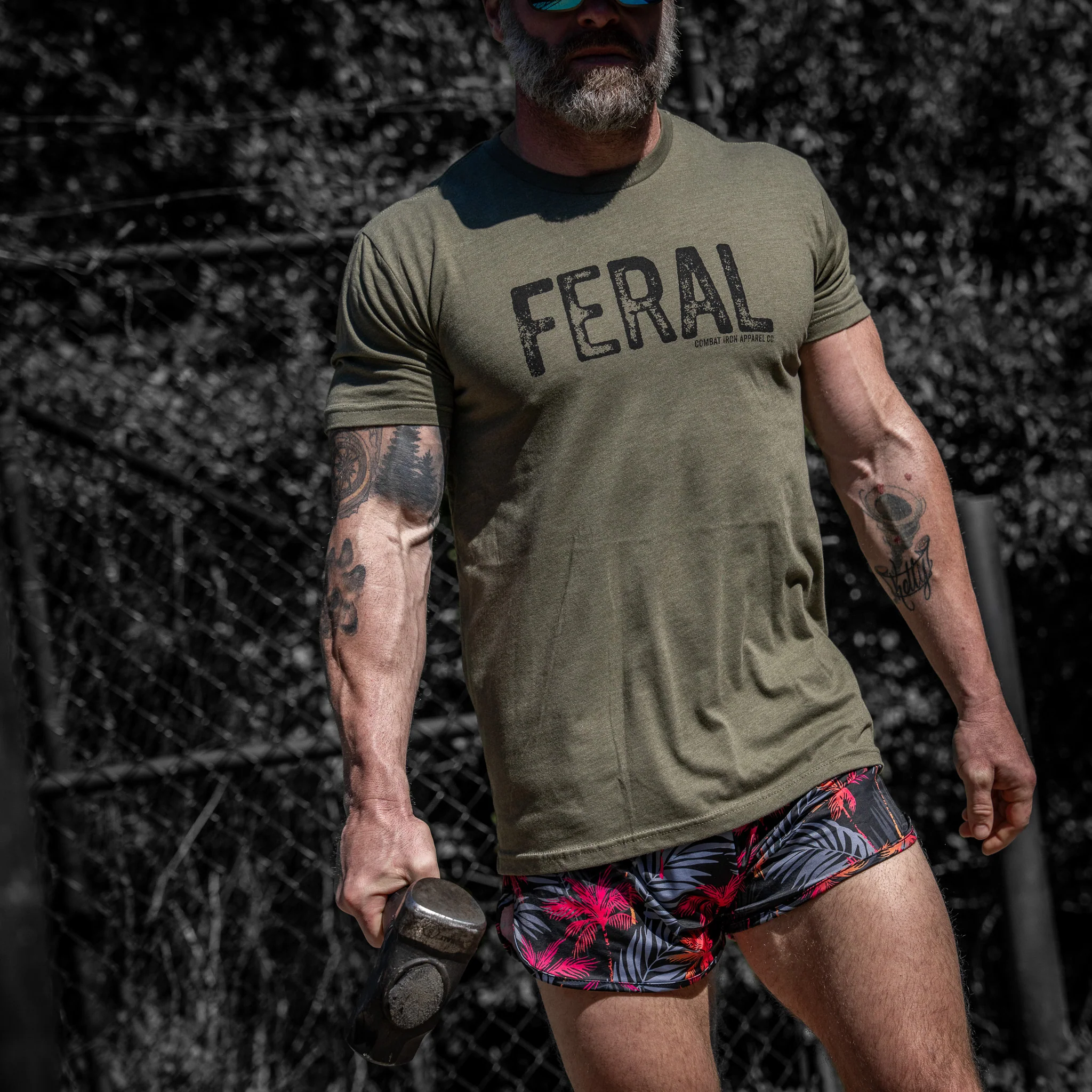 Feral Distressed Men's T-Shirt - Image 6