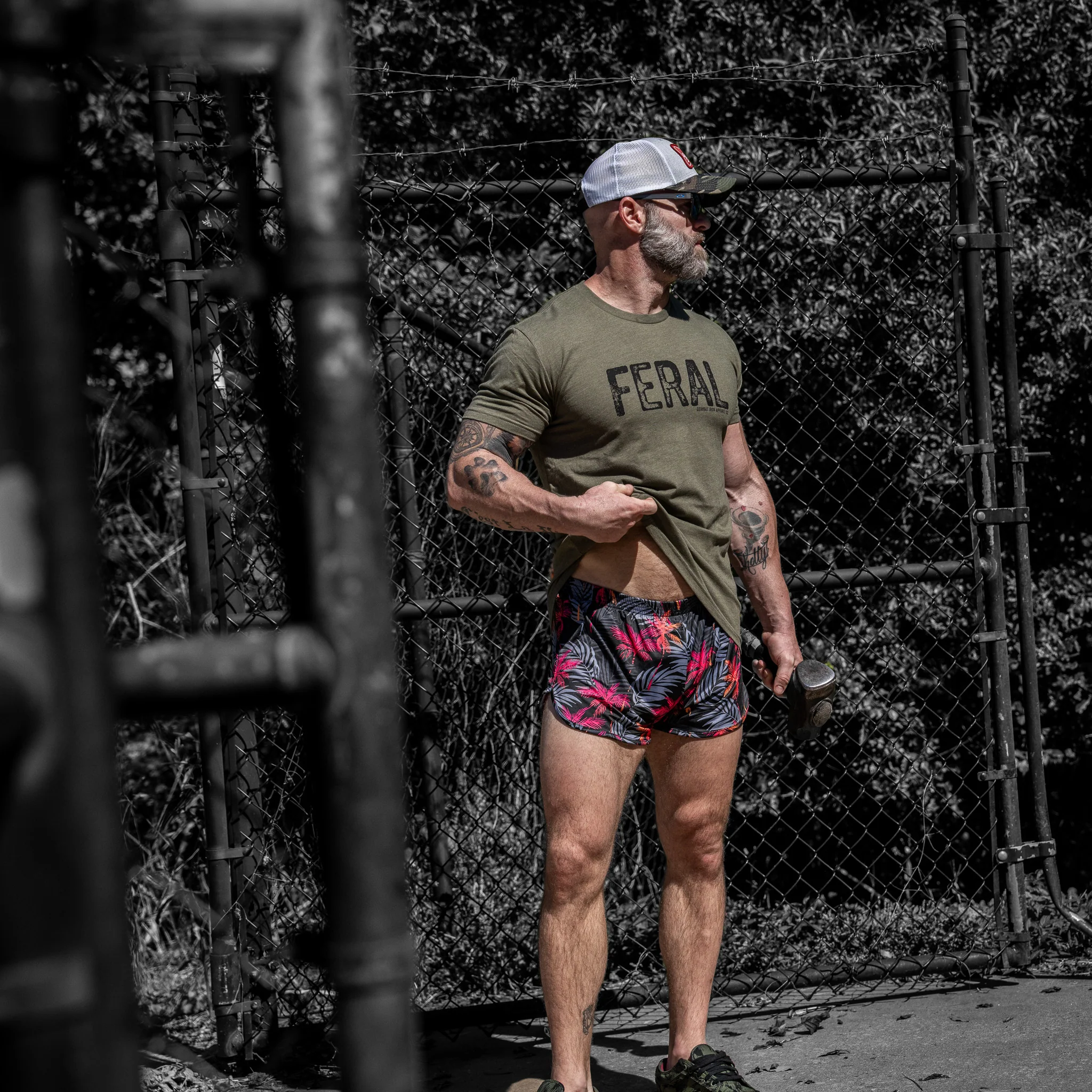 Feral Distressed Men's T-Shirt - Image 8