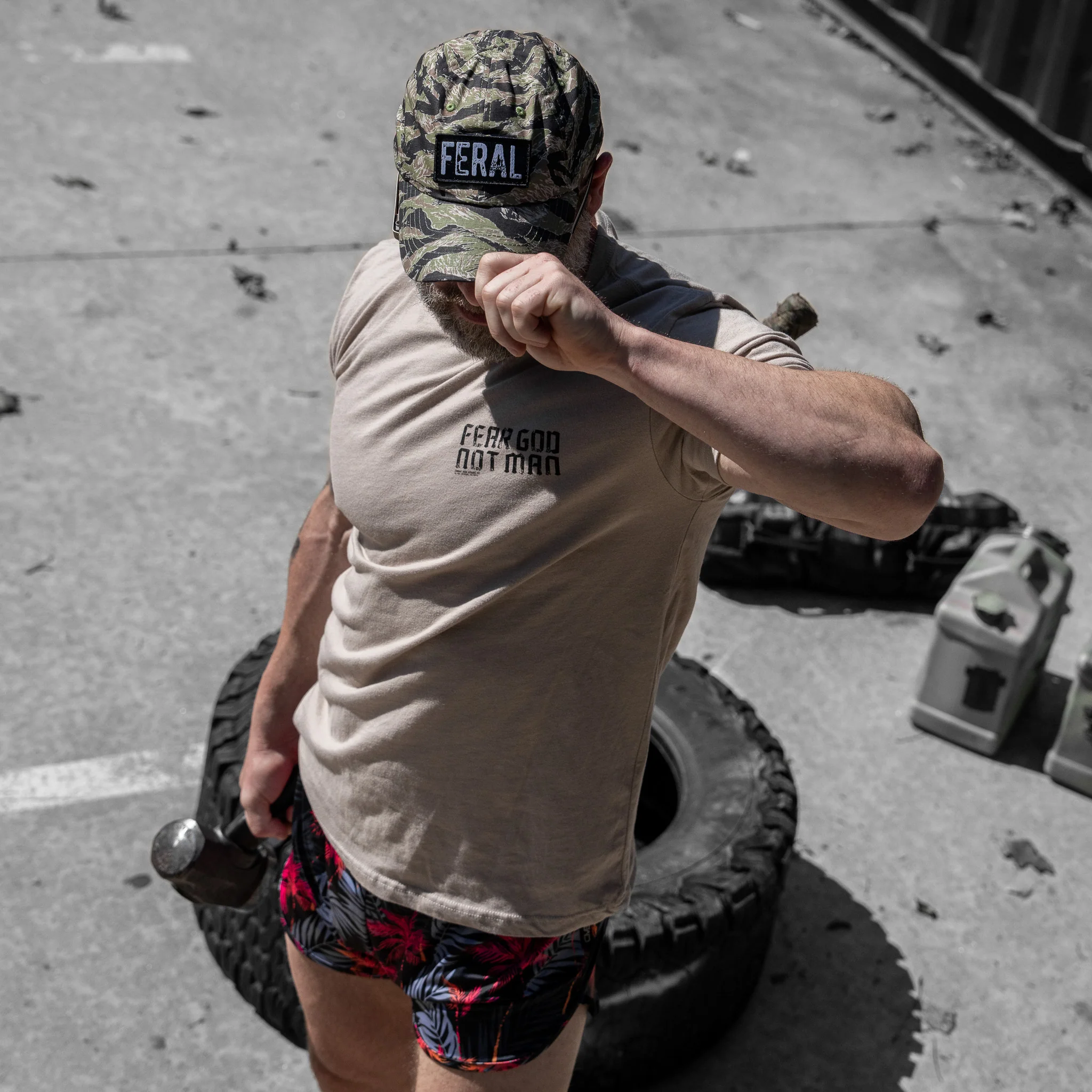 Feral Patch RipStop Tactical Mesh Snapback Hat - Image 115