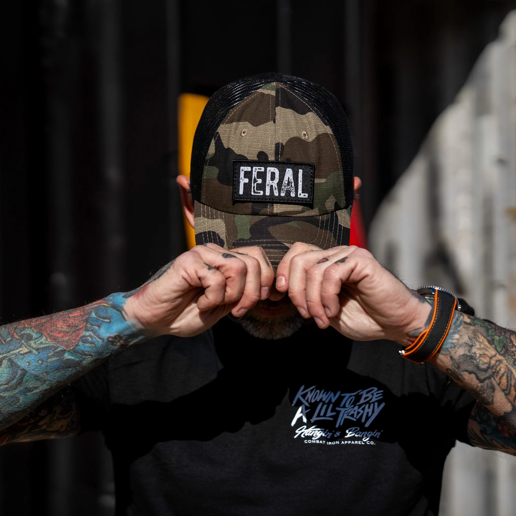 Feral Patch RipStop Tactical Mesh Snapback Hat - Image 12