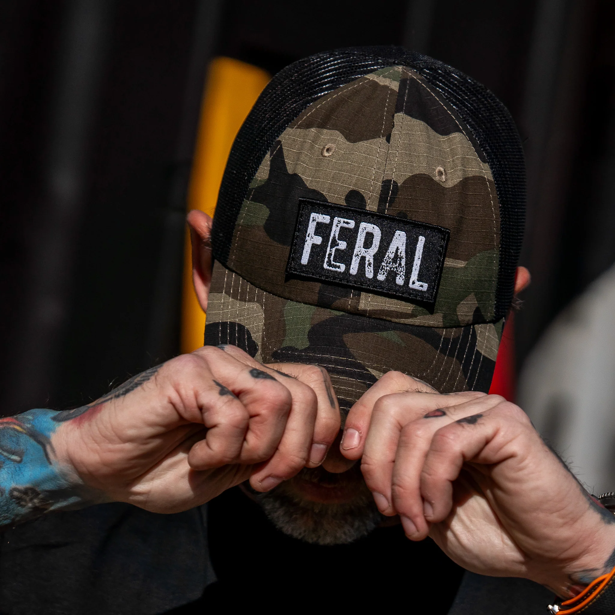 Feral Patch RipStop Tactical Mesh Snapback Hat - Image 13