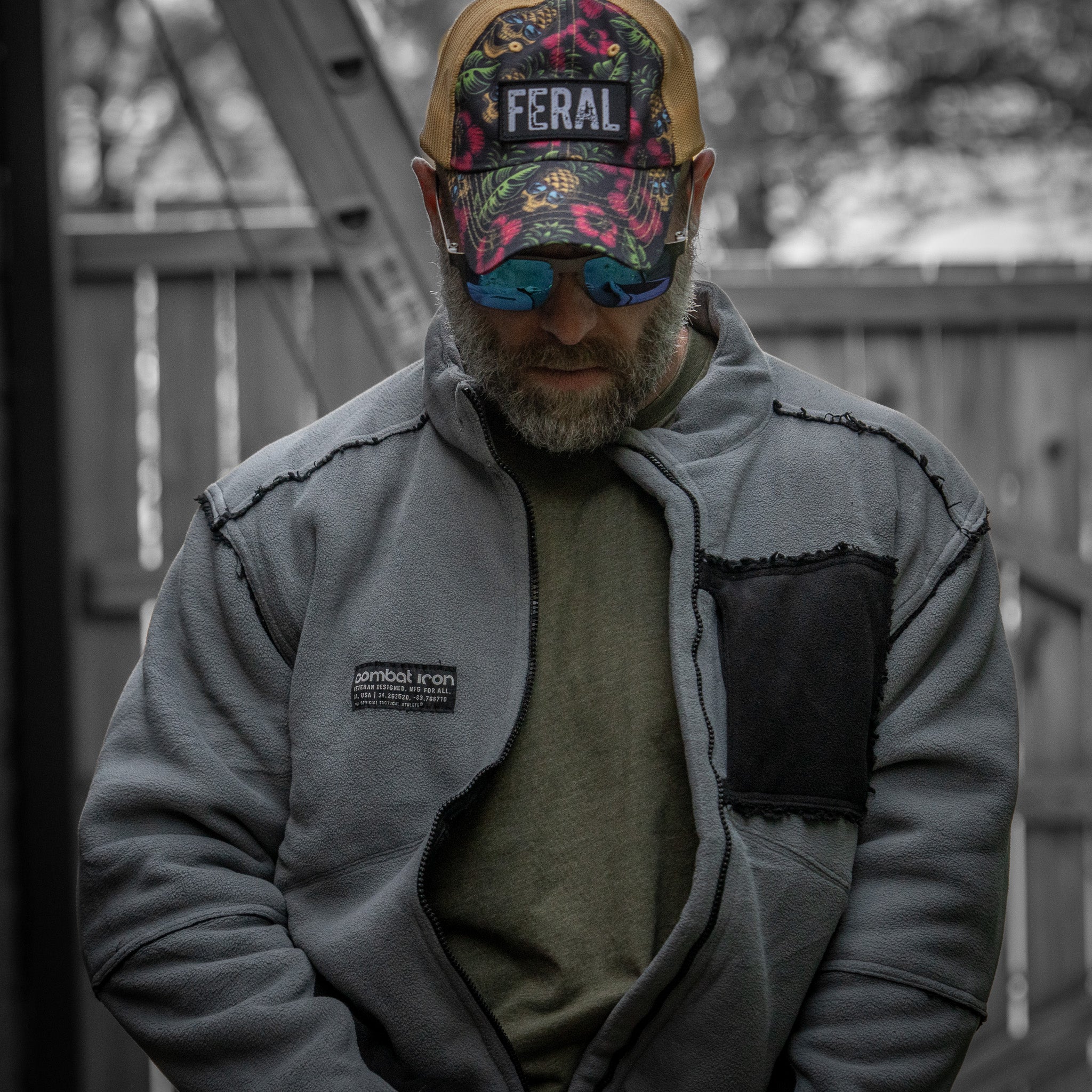 Feral Patch RipStop Tactical Mesh Snapback Hat - Image 66