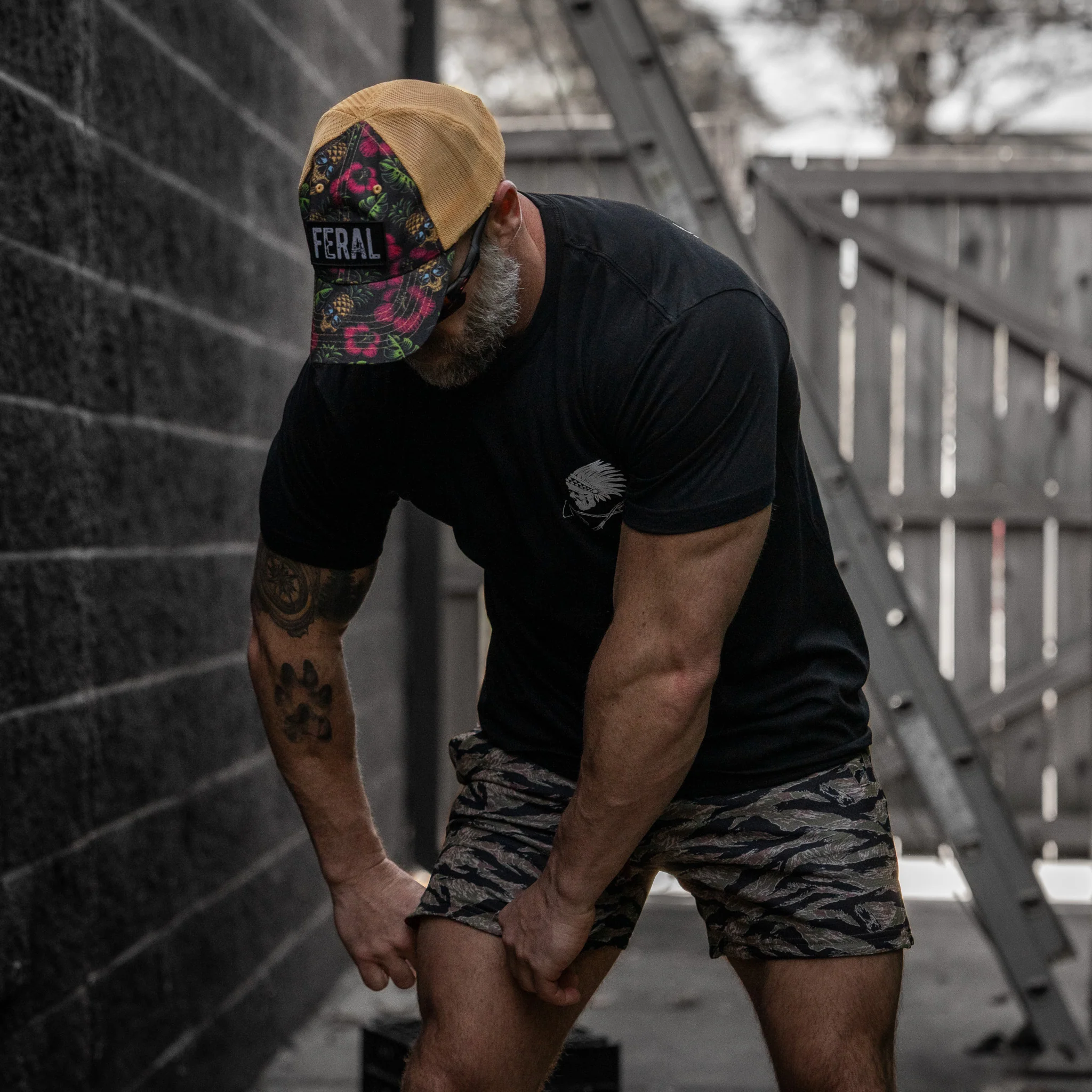 Feral Patch RipStop Tactical Mesh Snapback Hat - Image 69
