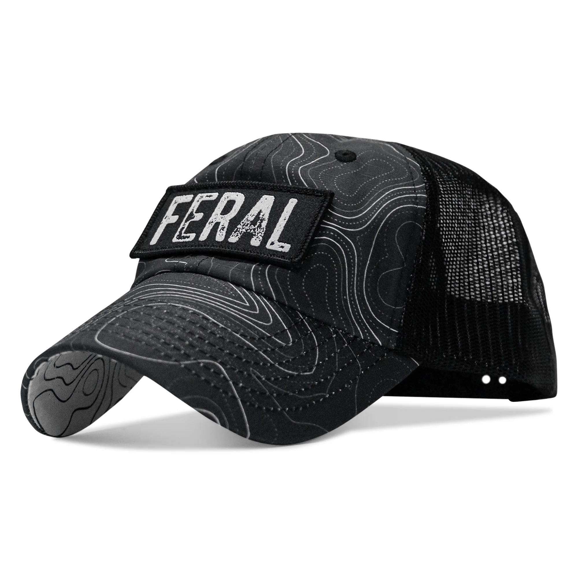 Feral Patch RipStop Tactical Mesh Snapback Hat - Image 96