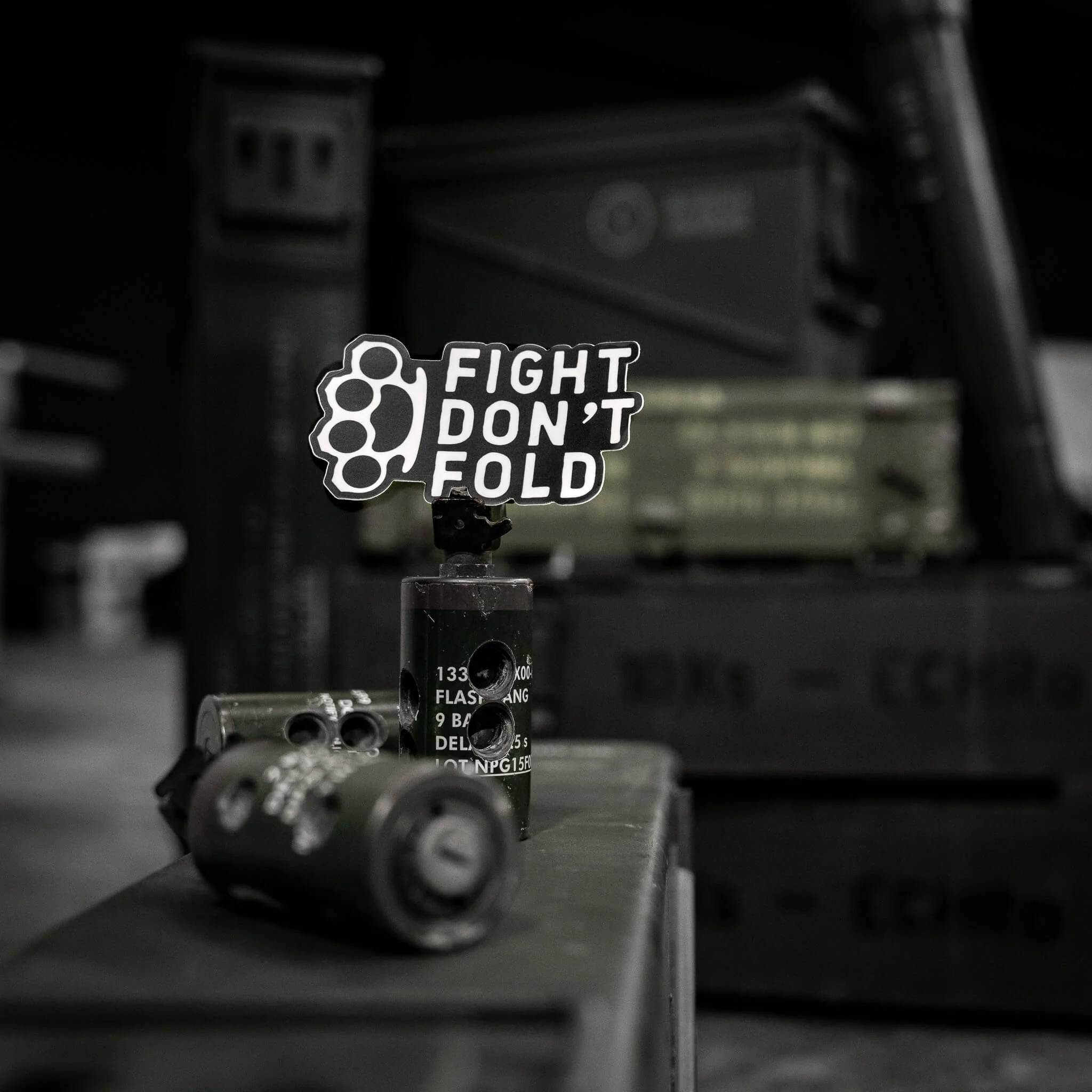 Fight Don't Fold Decal - Image 2