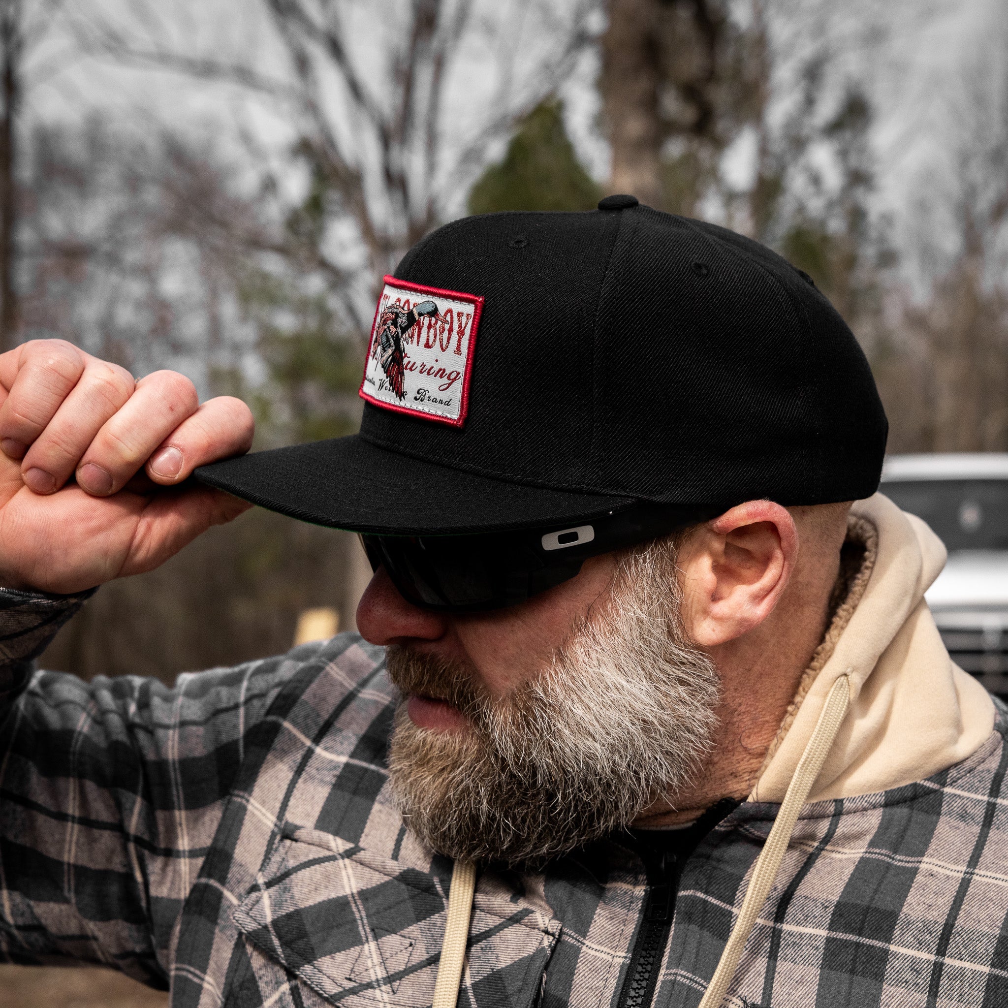 Flying Duck Dirty Cowboy Patch Flatbill Snapback - Image 10