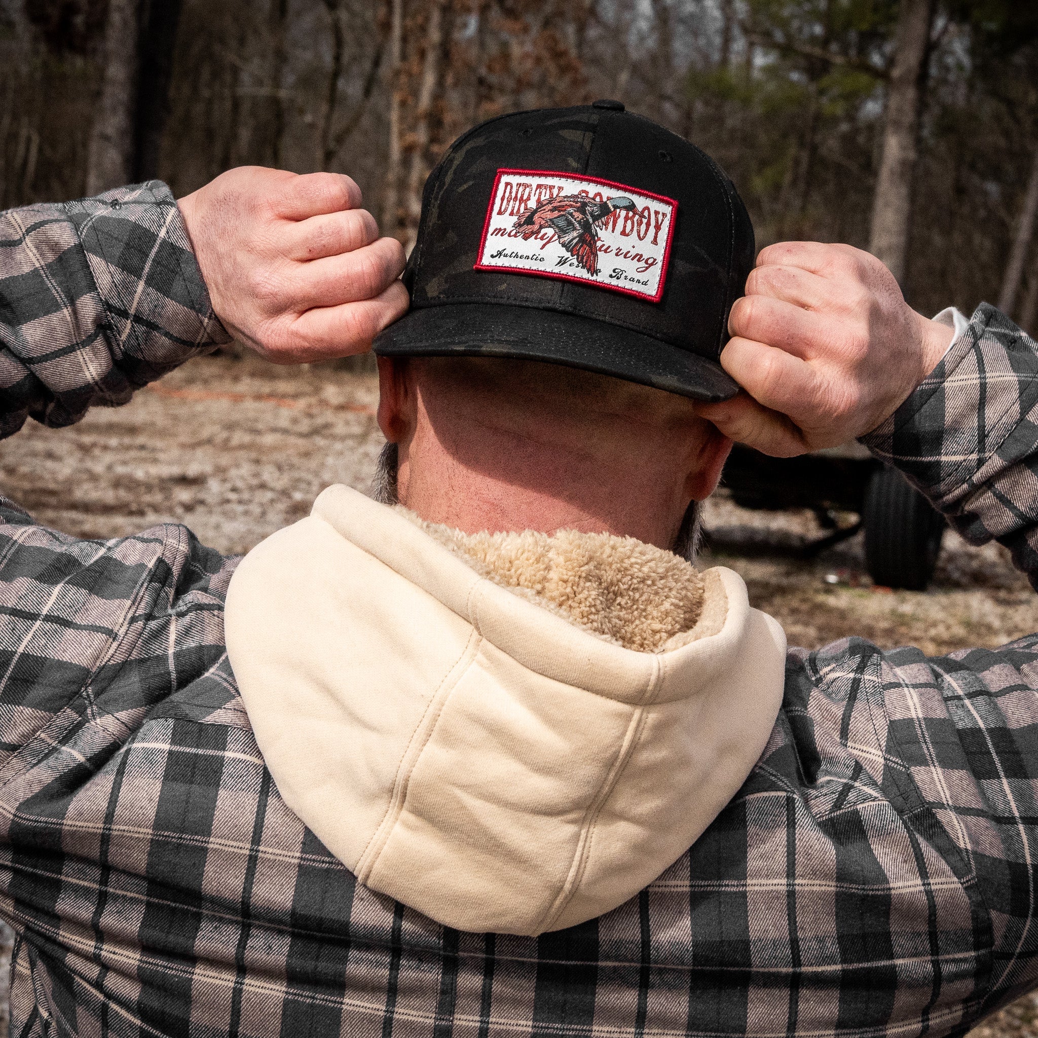 Flying Duck Dirty Cowboy Patch Flatbill Snapback - Image 16