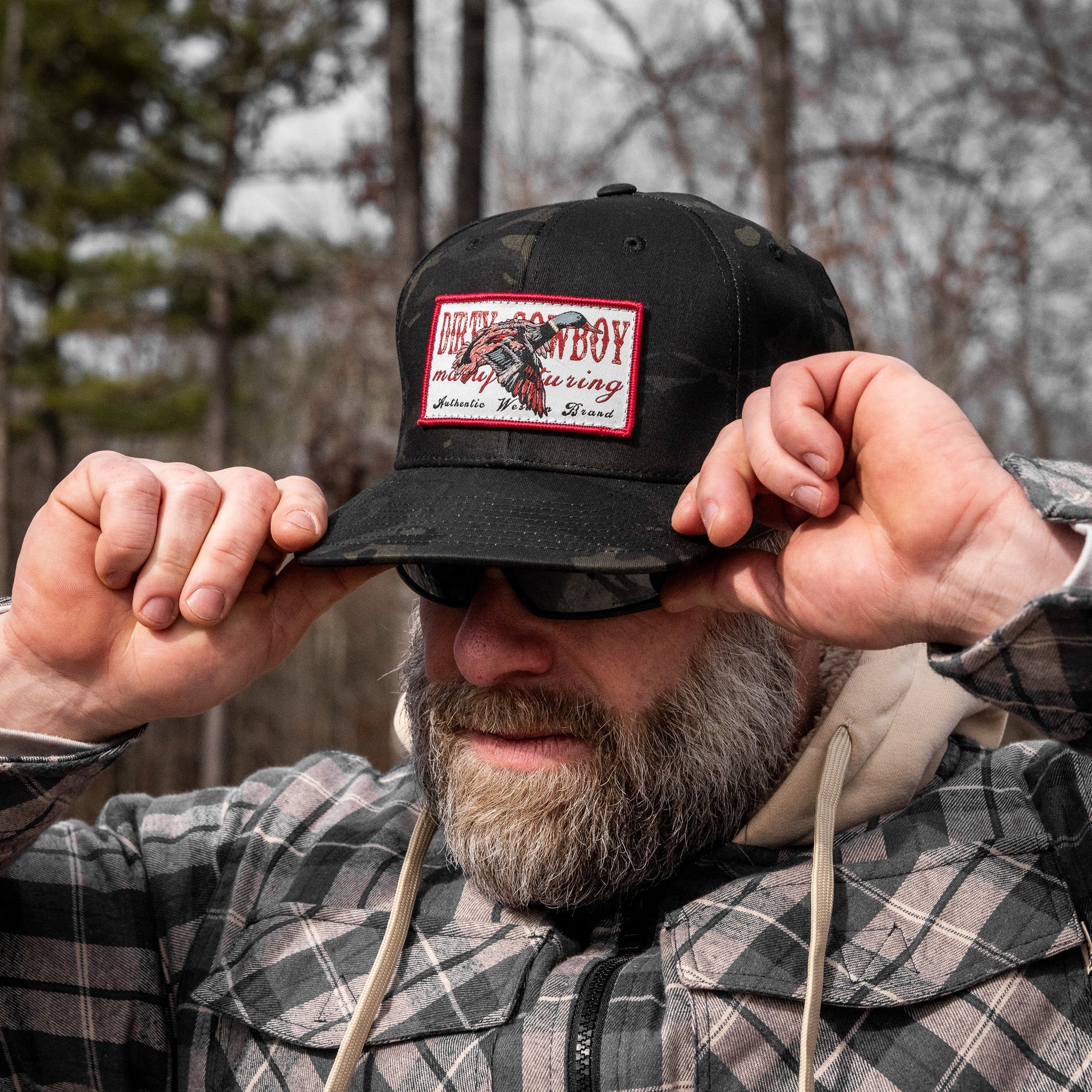 Flying Duck Dirty Cowboy Patch Flatbill Snapback - Image 17