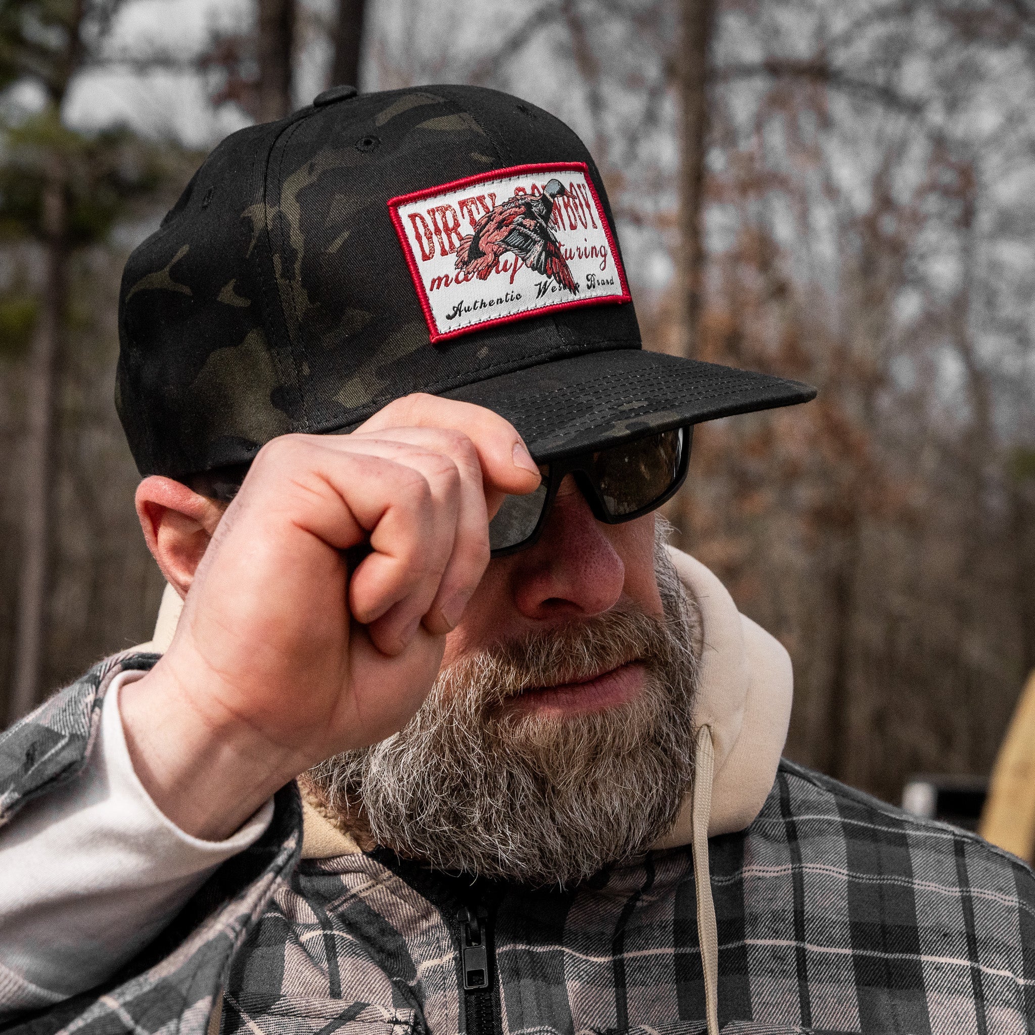 Flying Duck Dirty Cowboy Patch Flatbill Snapback - Image 19