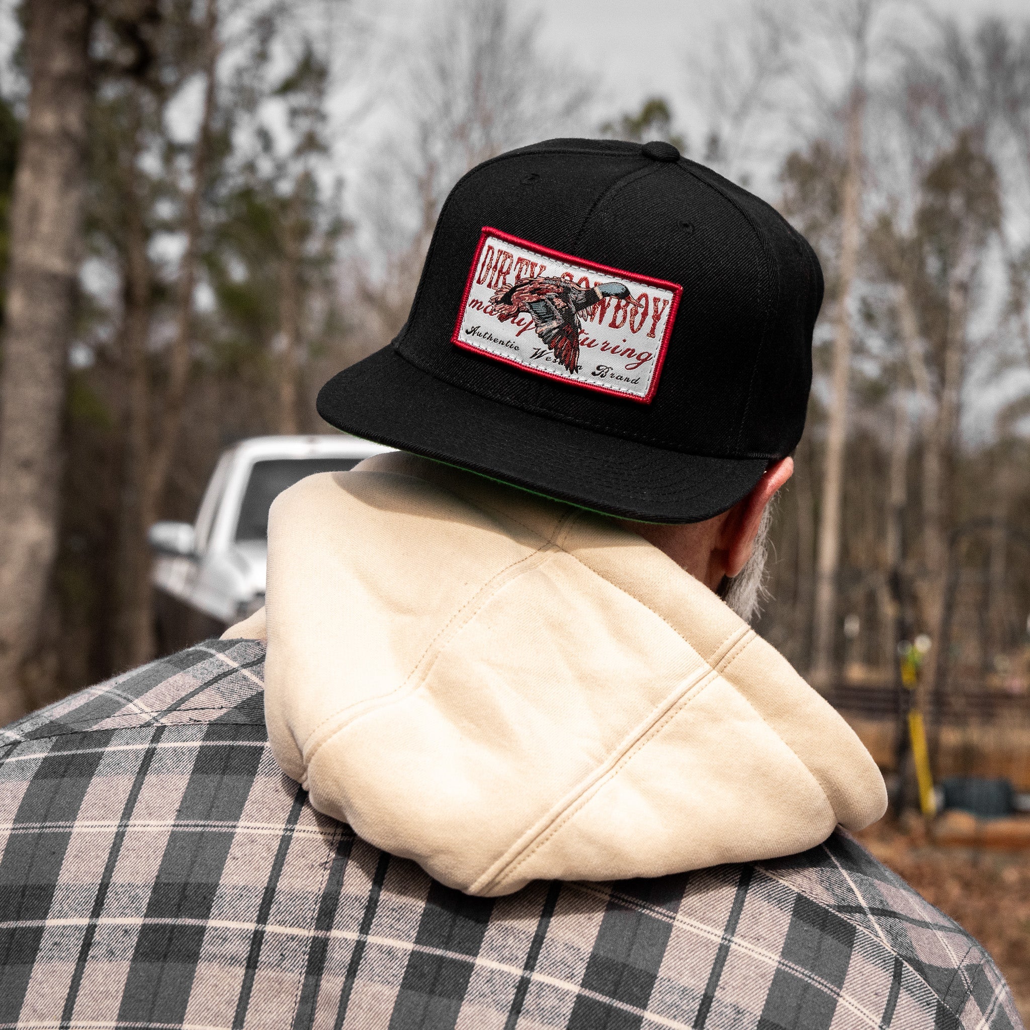 Flying Duck Dirty Cowboy Patch Flatbill Snapback - Image 6