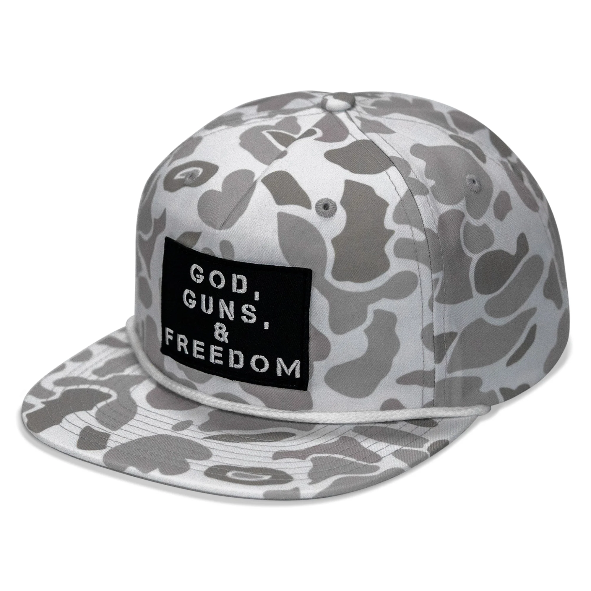 God, Guns, & Freedom Patch Flatbill Hat - Image 2