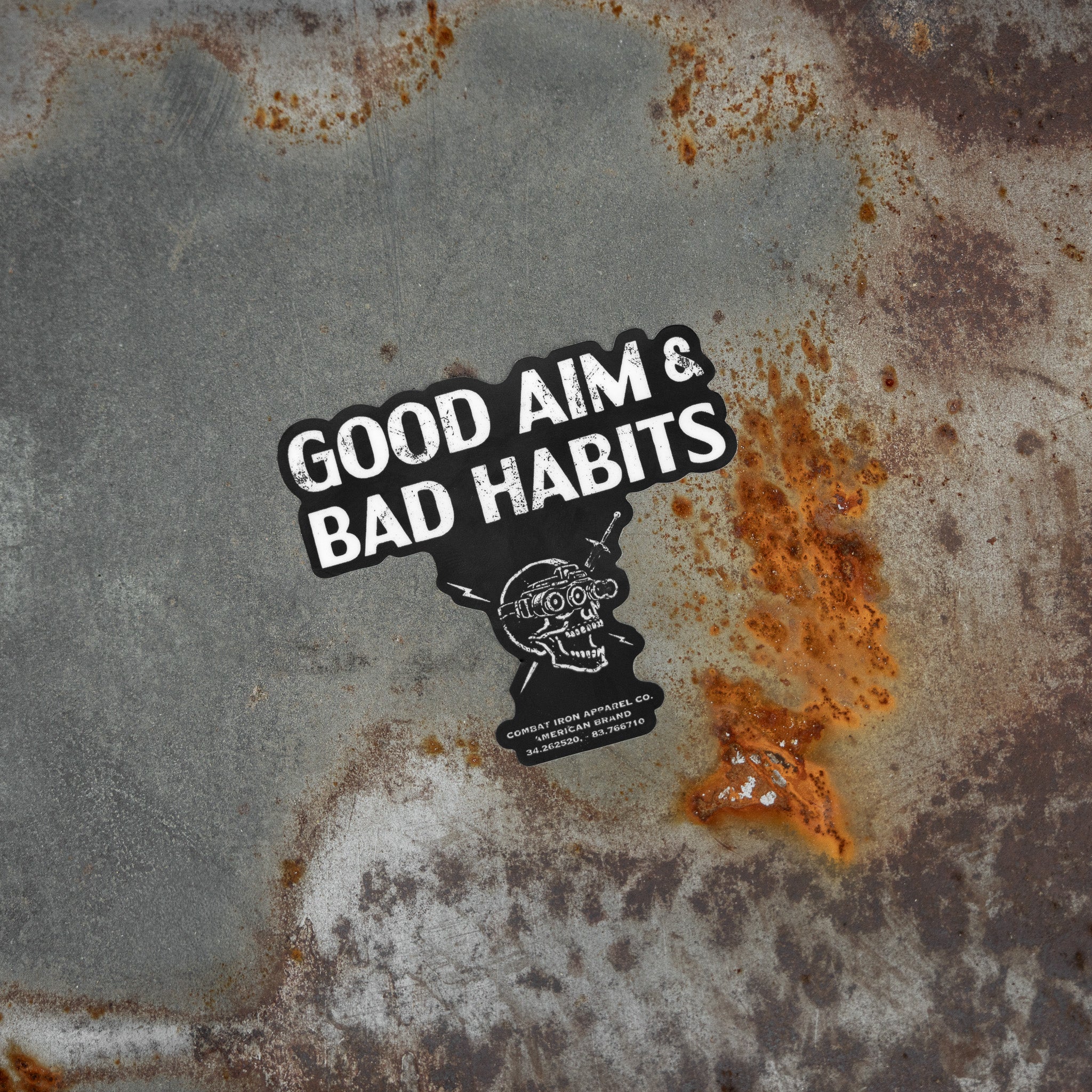 Good Aim & Bad Habits Decal - Image 3