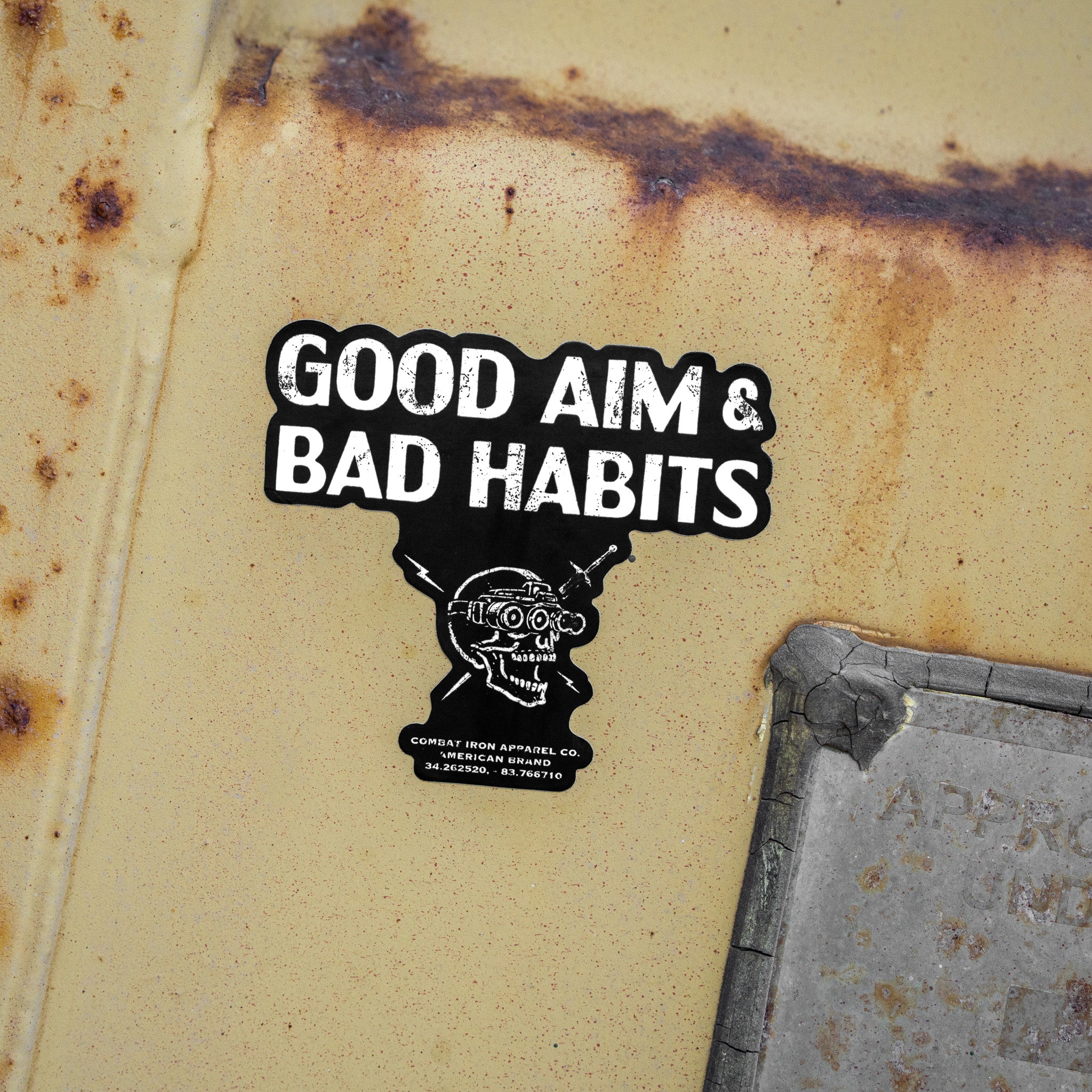 Good Aim & Bad Habits Decal - Image 4