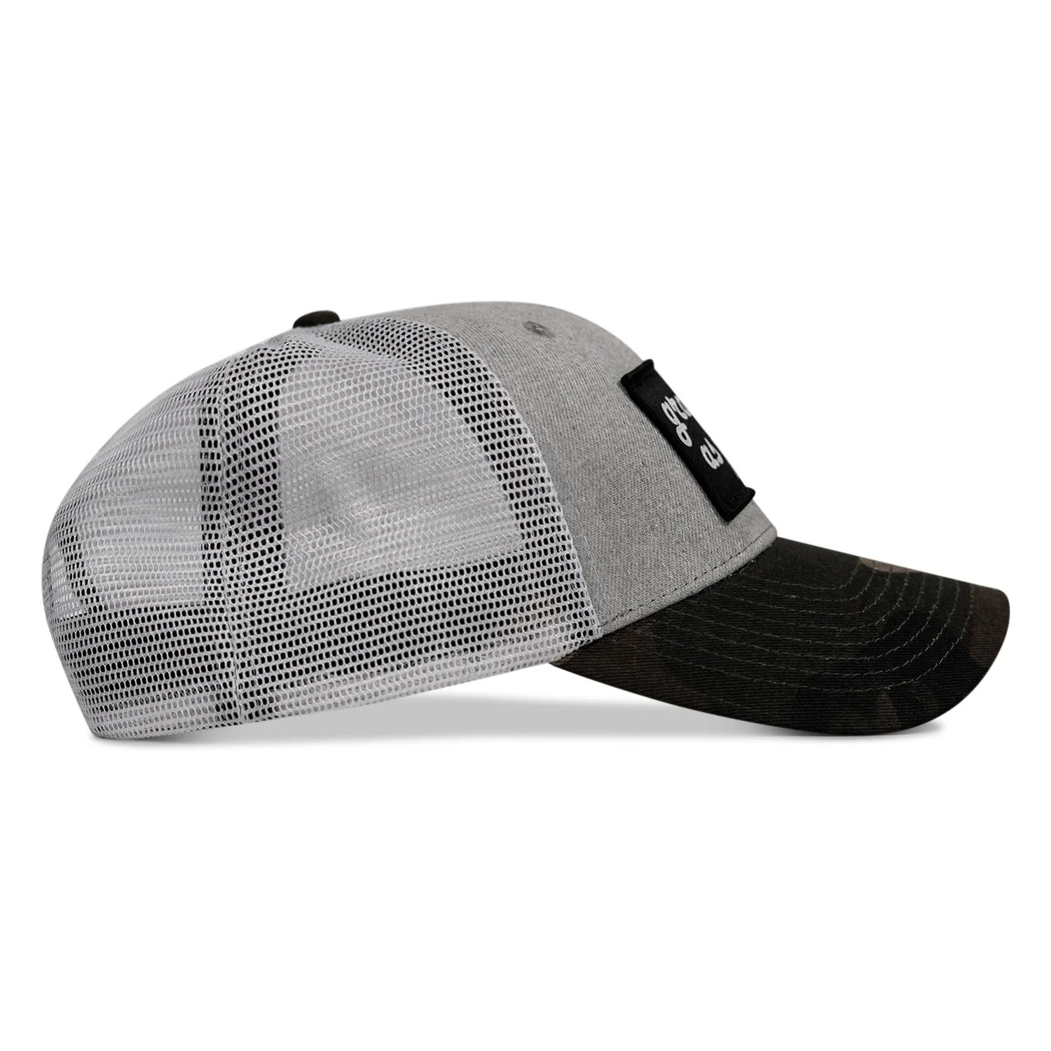 Grateful As F*ck Patch Mesh Snapback Hat - Image 11