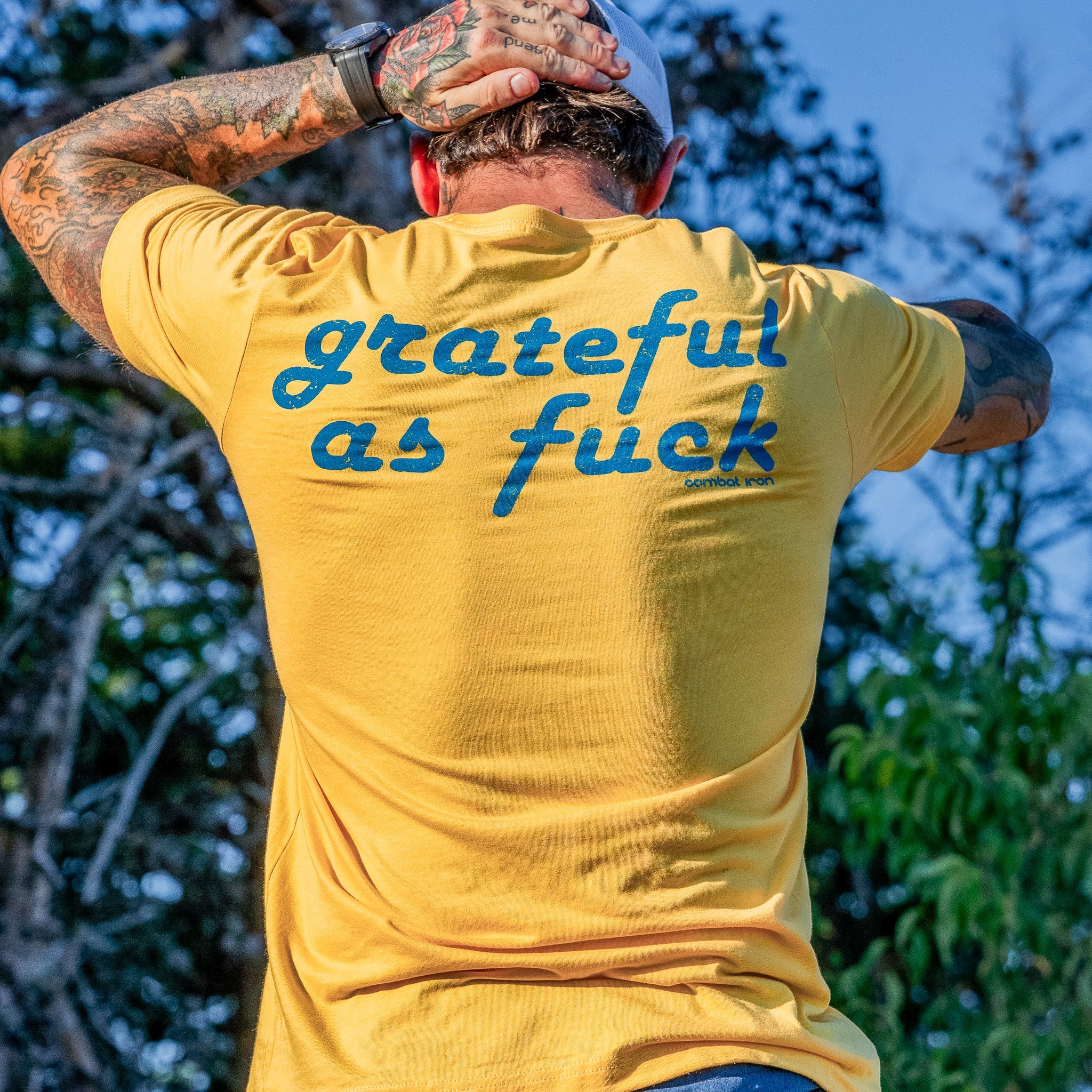 Grateful As Fuck Men's T-Shirt - Image 6