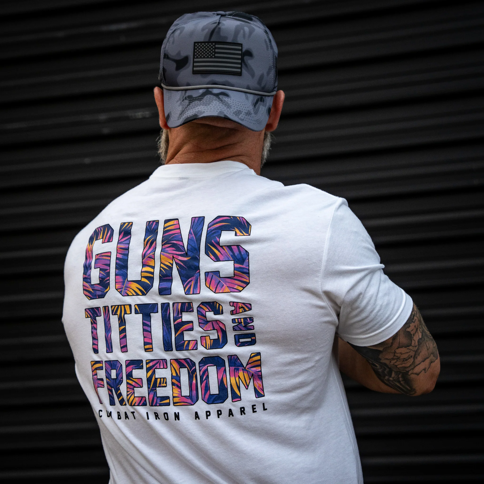 Guns, Titties And Freedom Men's T-Shirt - Image 10