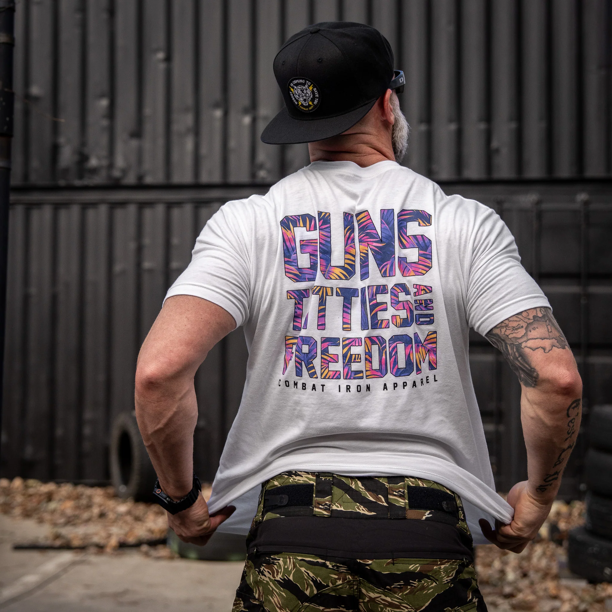 Guns, Titties And Freedom Men's T-Shirt - Image 12