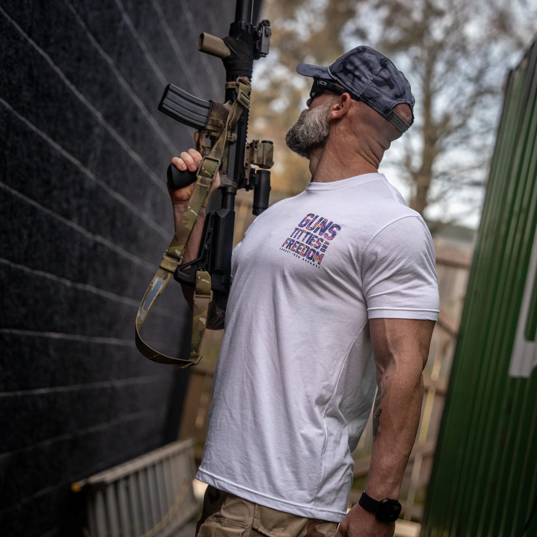 Guns, Titties And Freedom Men's T-Shirt - Image 13