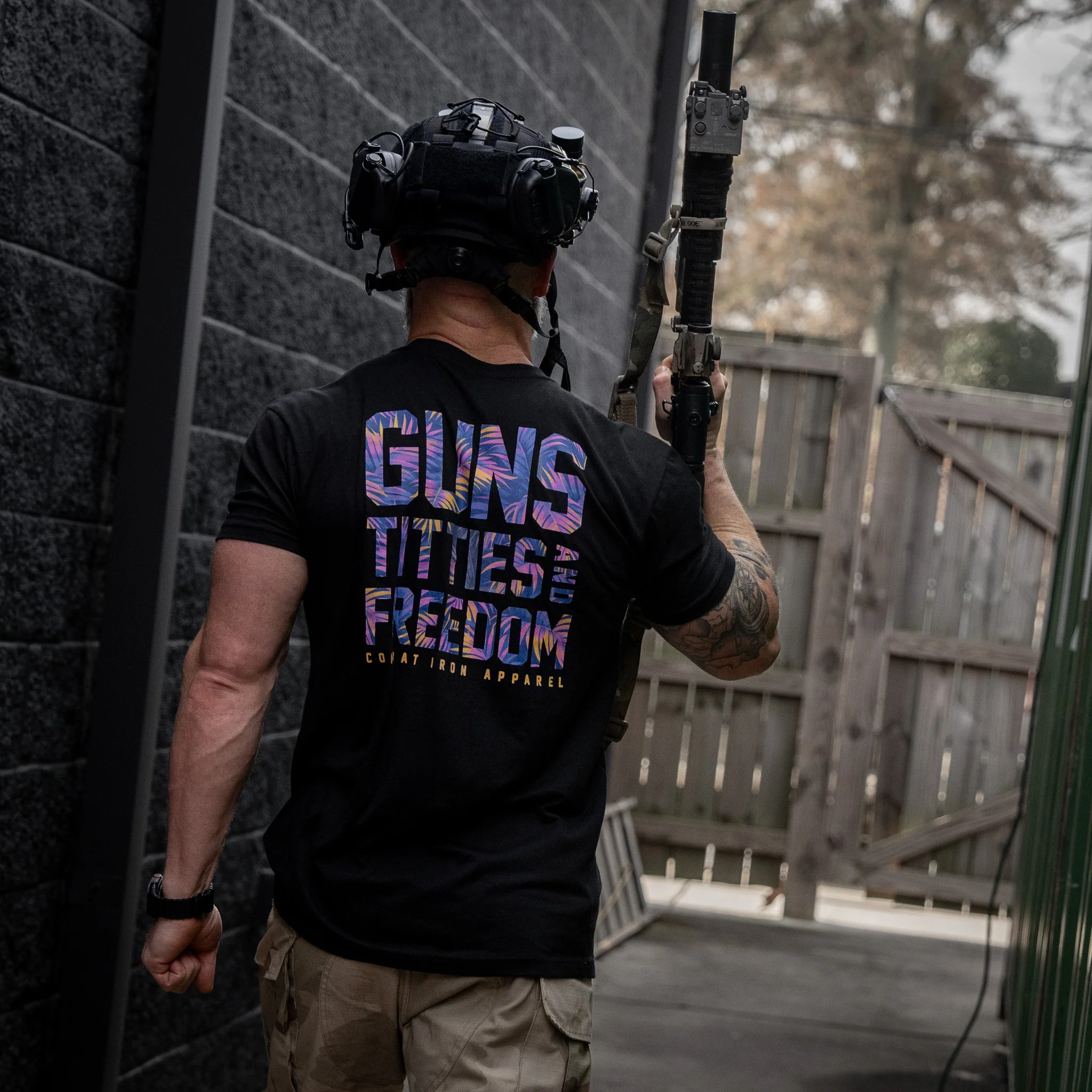 Guns, Titties And Freedom Men's T-Shirt - Image 5